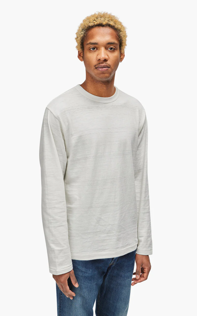 Warehouse & Co. Lot 5906 Long Sleeve T-Shirt Off White - Image 5