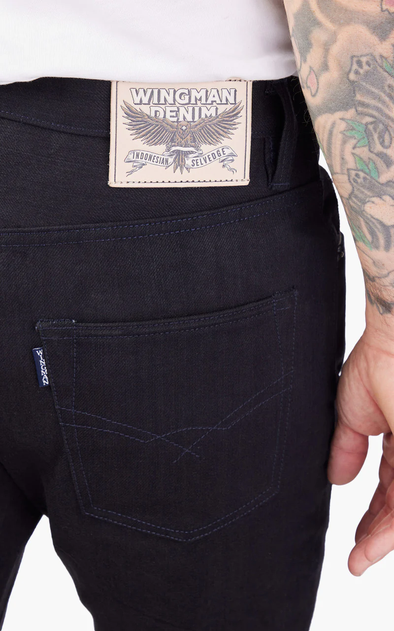 Wingman Denim Cartenz Jeans Selvedge Indigo x Black 16oz - Image 8