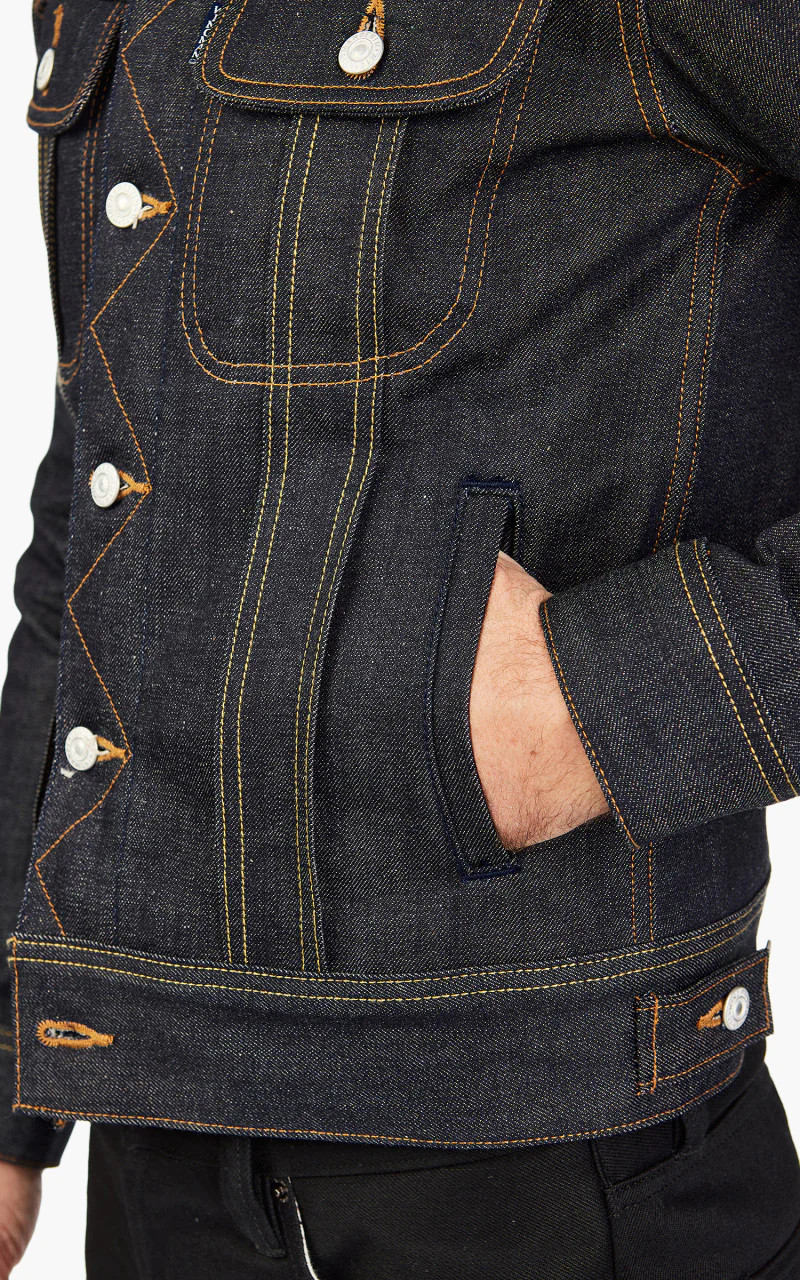 Wingman Denim Rider Jacket Selvedge Indigo 14oz - Image 6