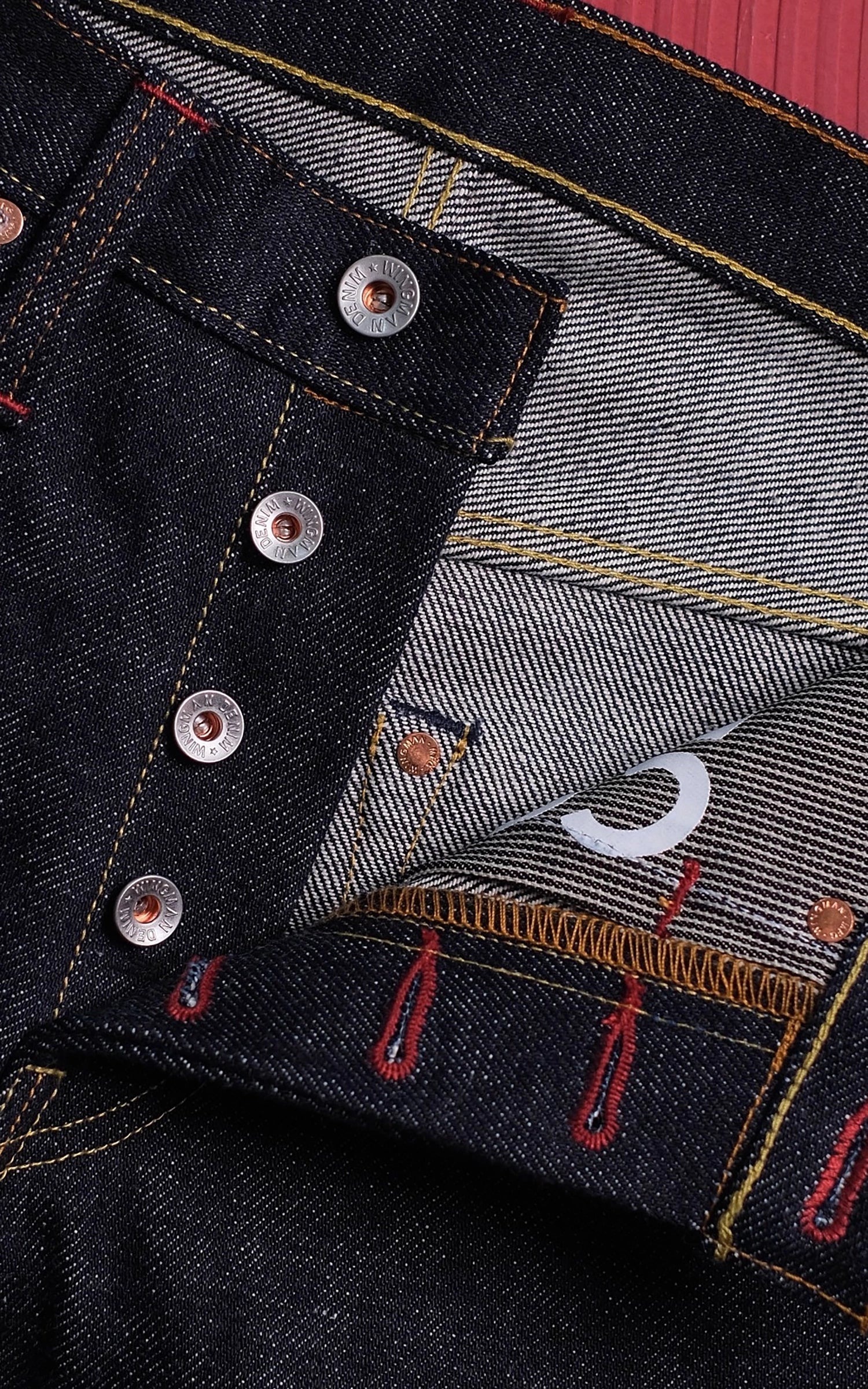 Wingman Denim Sherman Jeans Indigo 23oz - Image 10