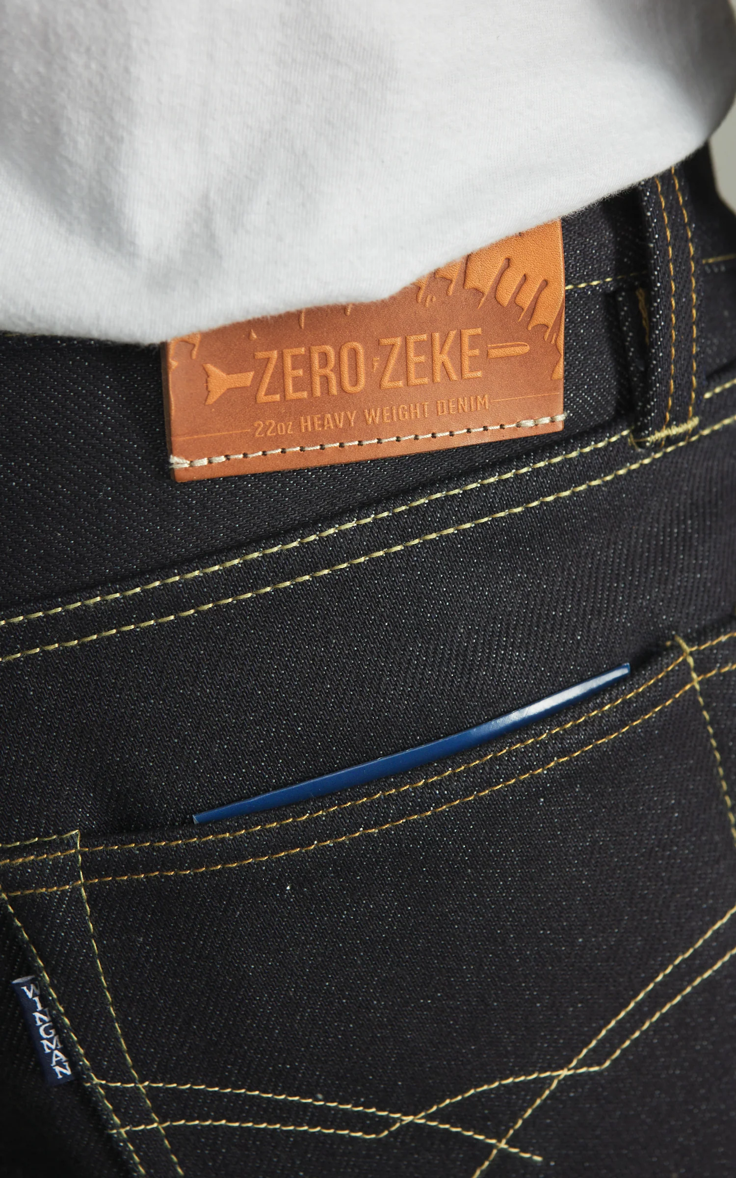 Wingman Denim Zero Zeke Jeans Indigo 22oz - Image 17