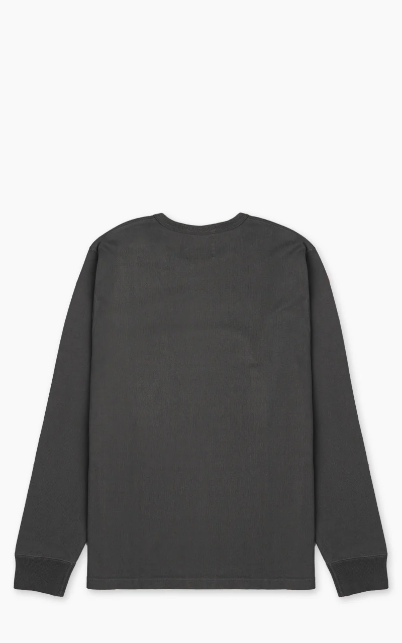 Wonder Looper Double Heavyweight Longsleeve T-Shirt Sumi Black - Image 3