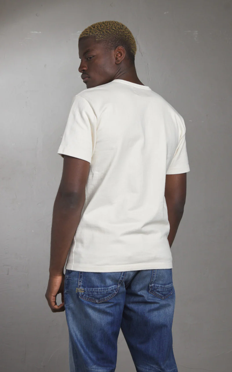 Wonder Looper Double Heavyweight T-Shirt Ecru - Image 5