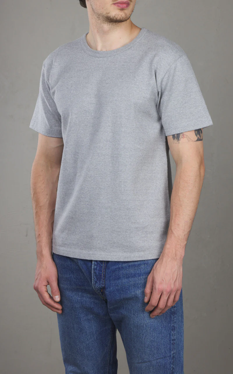 Wonder Looper Double Heavyweight T-Shirt Heather Grey - Image 4