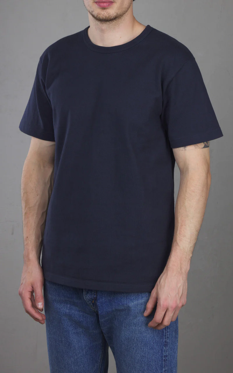 Wonder Looper Double Heavyweight T-Shirt Navy - Image 4