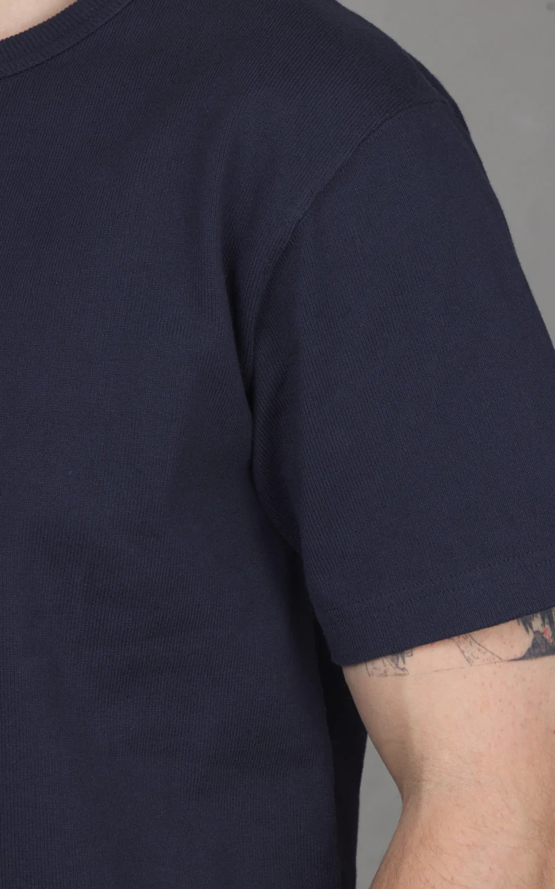 Wonder Looper Double Heavyweight T-Shirt Navy - Image 5