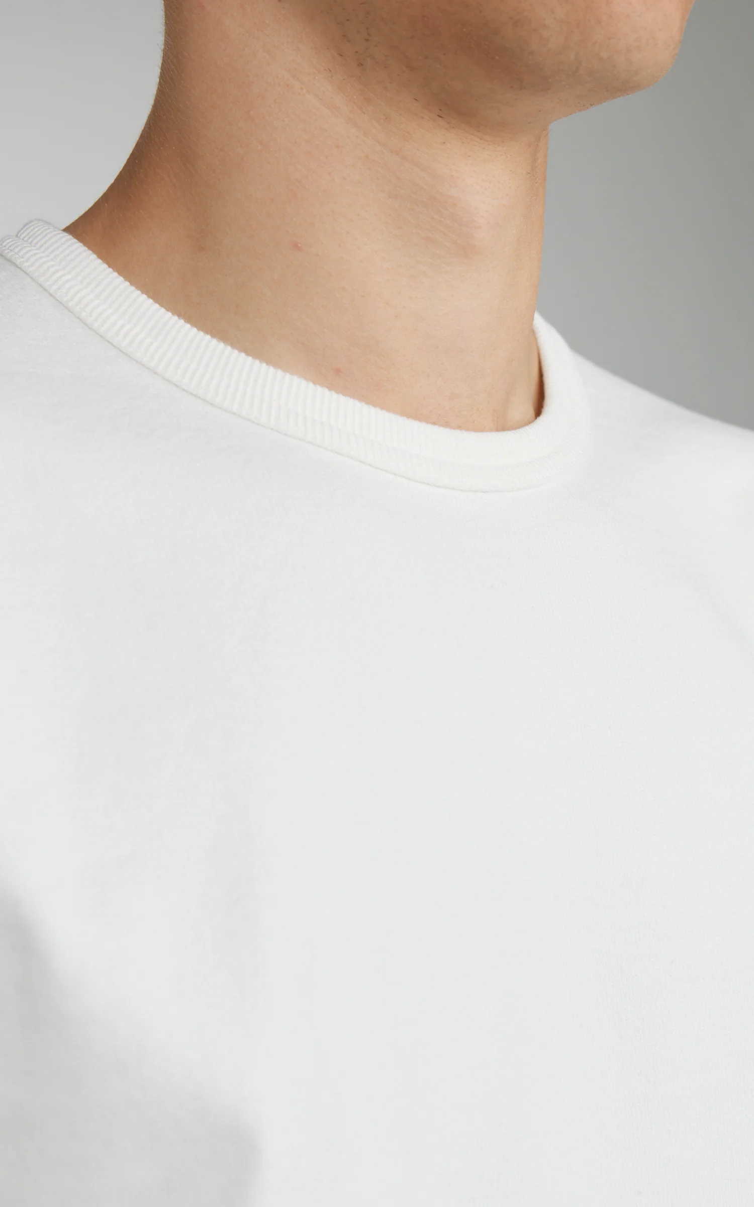 Wonder Looper Double Heavyweight Longsleeve T-Shirt White - Image 4