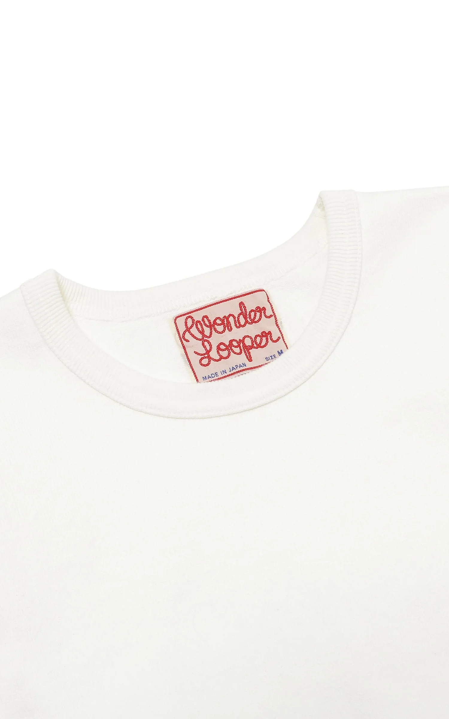 Wonder Looper Double Heavyweight Longsleeve T-Shirt White - Image 5