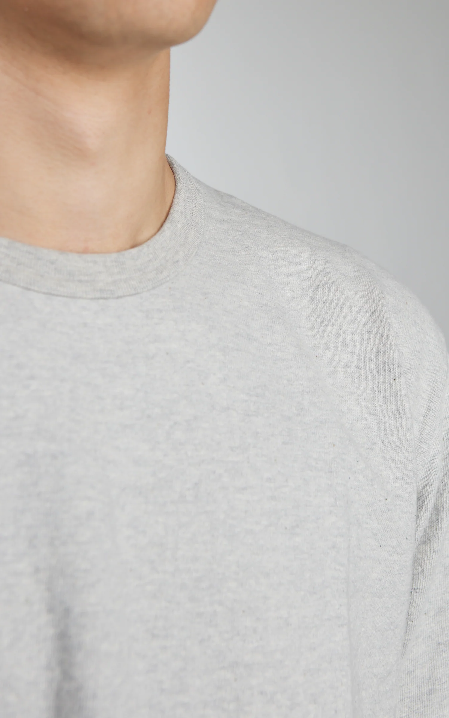 Wonder Looper ELS Recycled Cotton Slub T-Shirt Heather Grey - Image 5