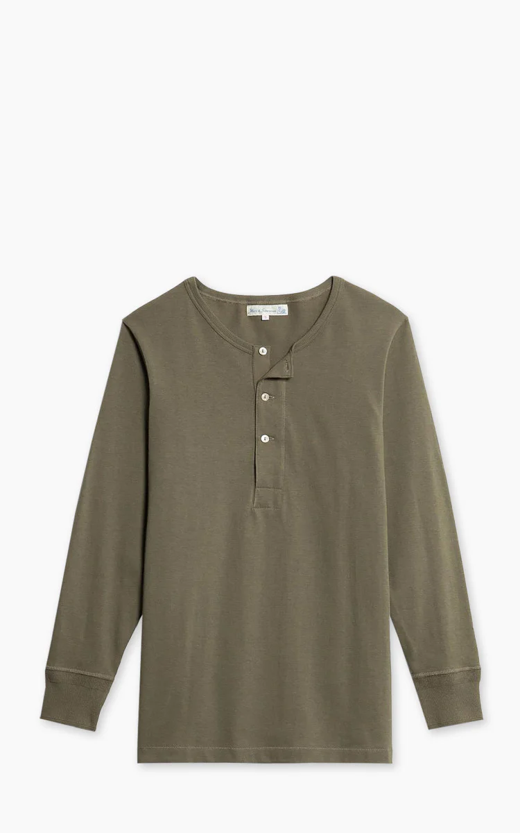 Wonder Looper Henley Iron Mordant Foxfibre® Heavyweight Waffle - Image 12