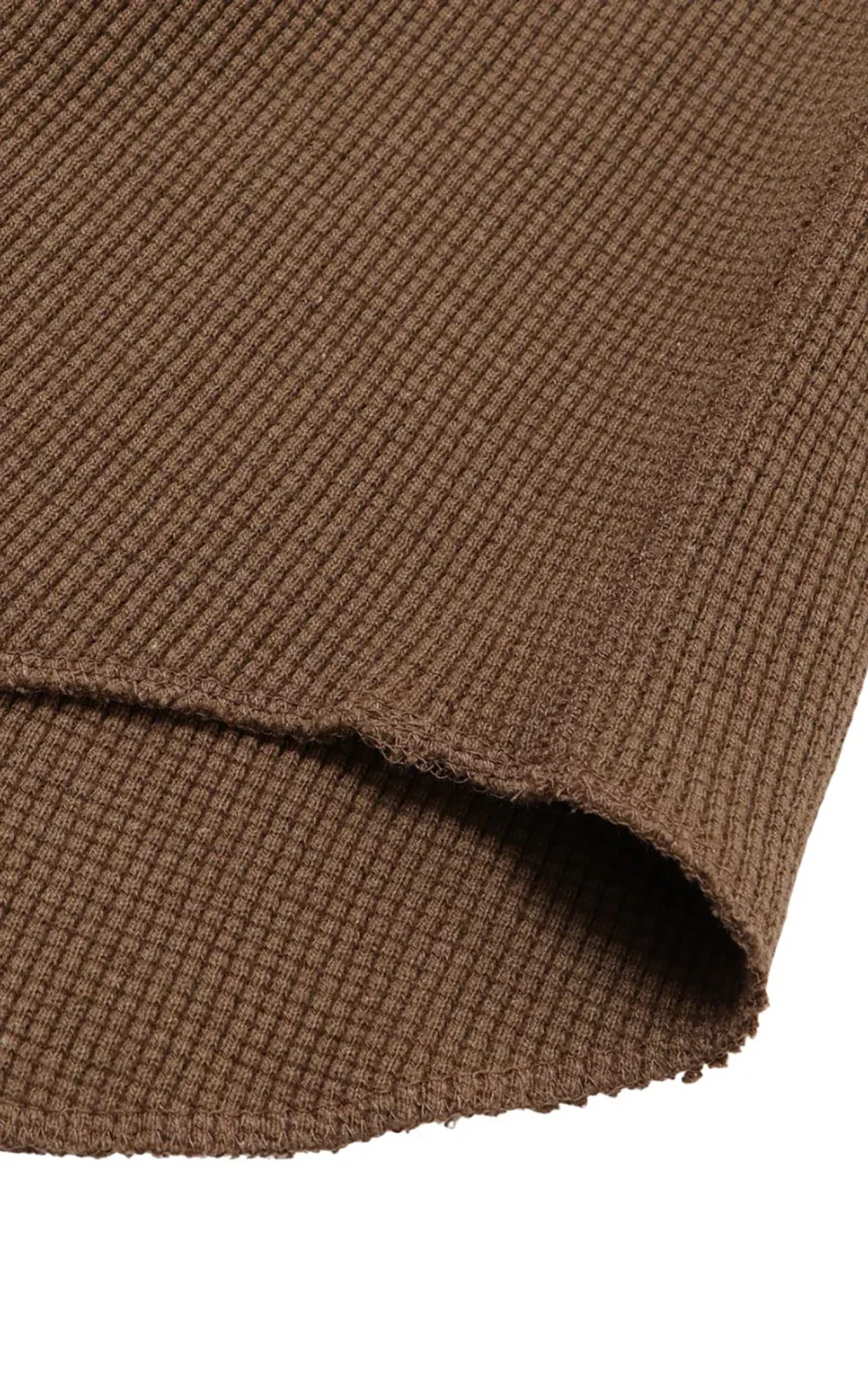 Wonder Looper Henley Iron Mordant Foxfibre® Heavyweight Waffle - Image 9
