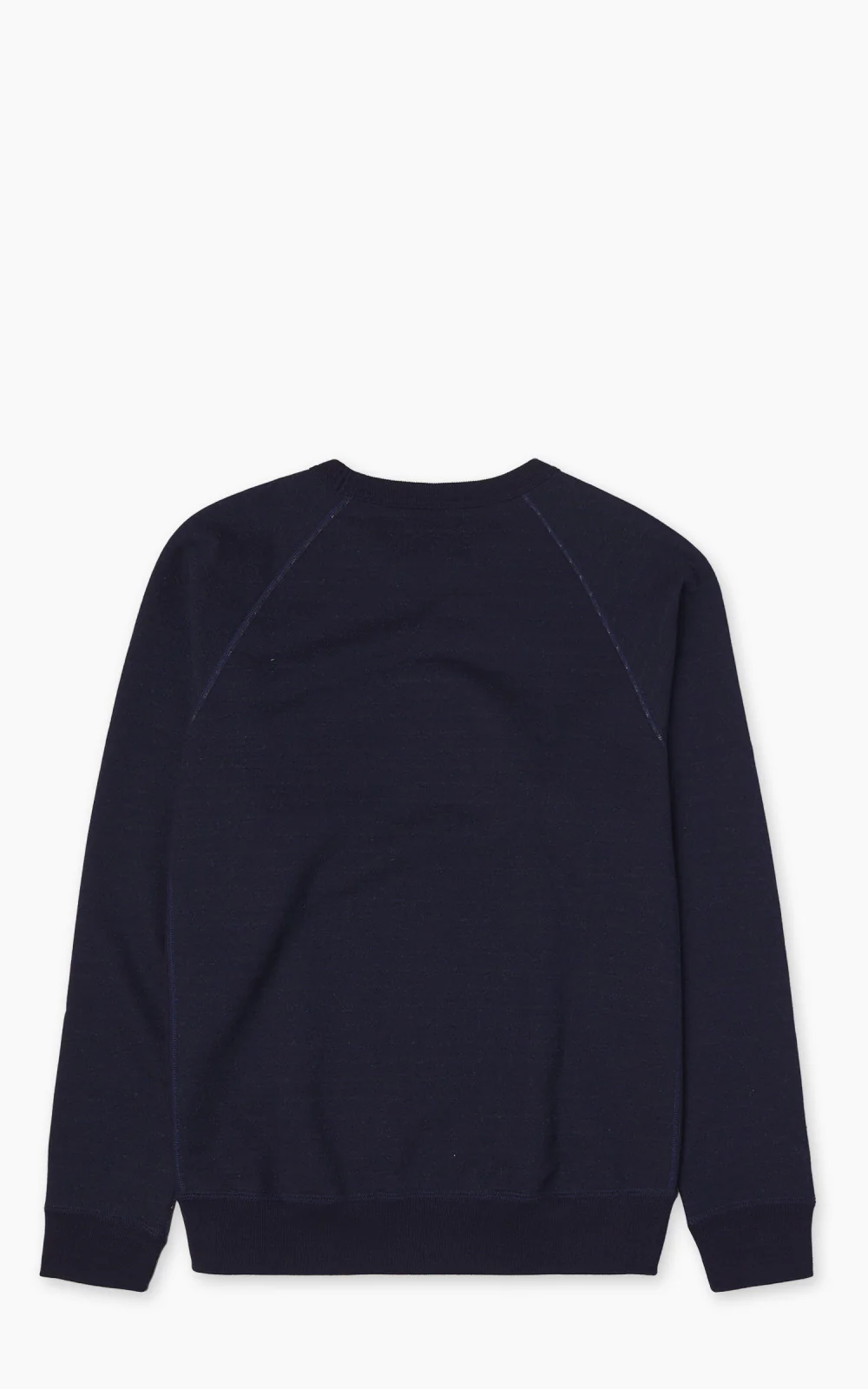 Wonder Looper Pullover Crewneck Real Indigo Blanket Striped French Terry Indigo - Image 5
