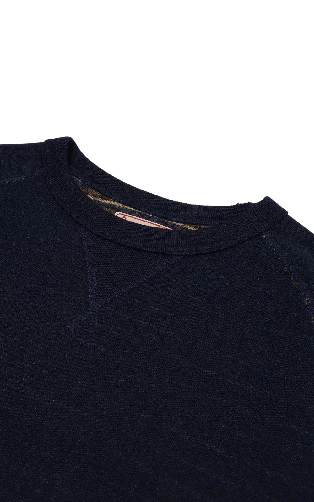 Wonder Looper Pullover Crewneck Real Indigo Blanket Striped French Terry Indigo - Image 6