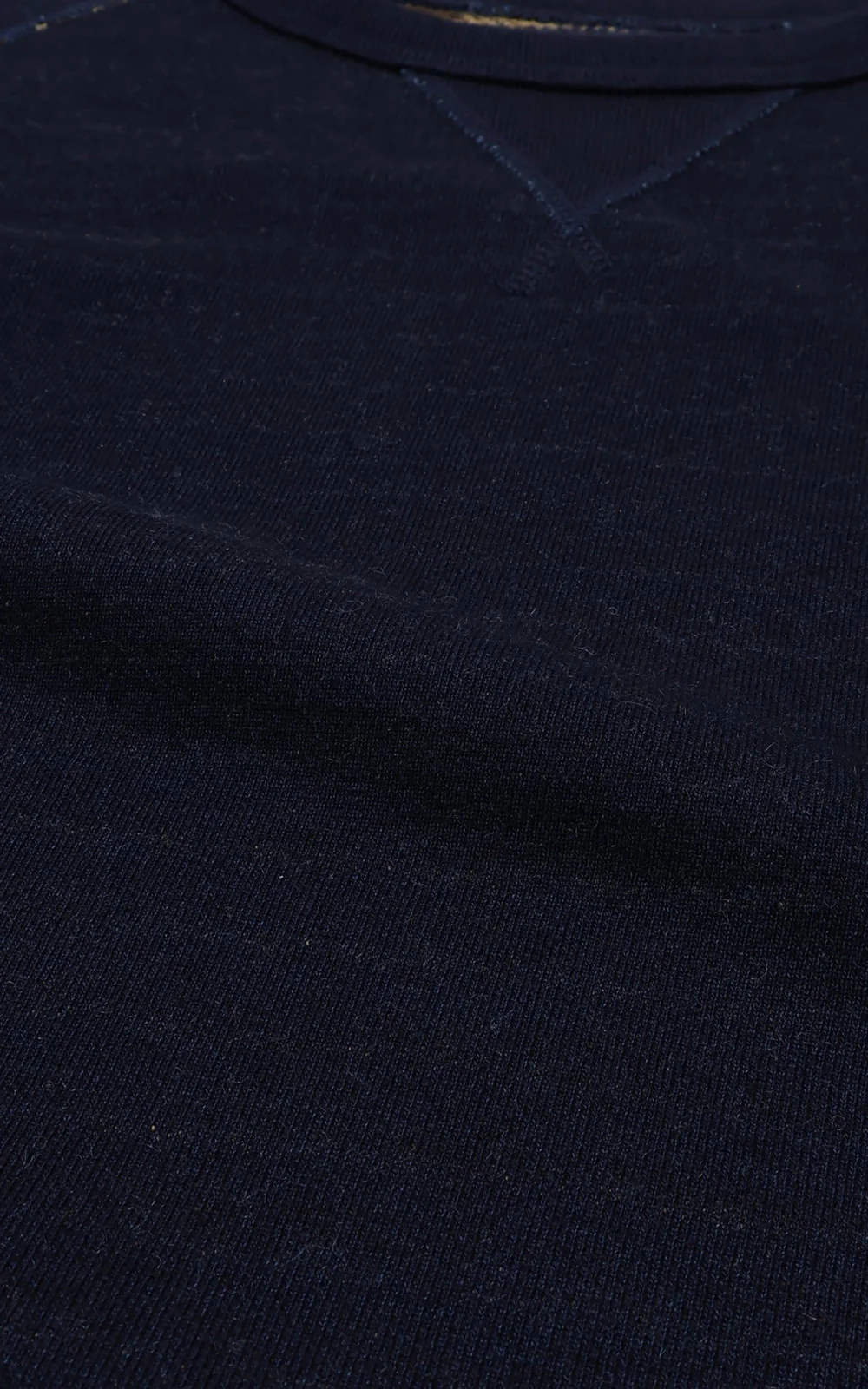Wonder Looper Pullover Crewneck Real Indigo Blanket Striped French Terry Indigo - Image 8