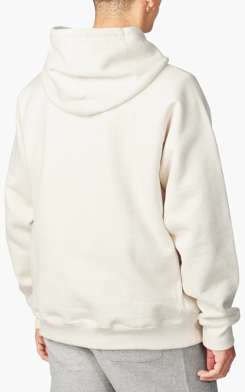 Wonder Looper Pullover Hoodie Double Heavyweight French Terry Ecru - Image 5