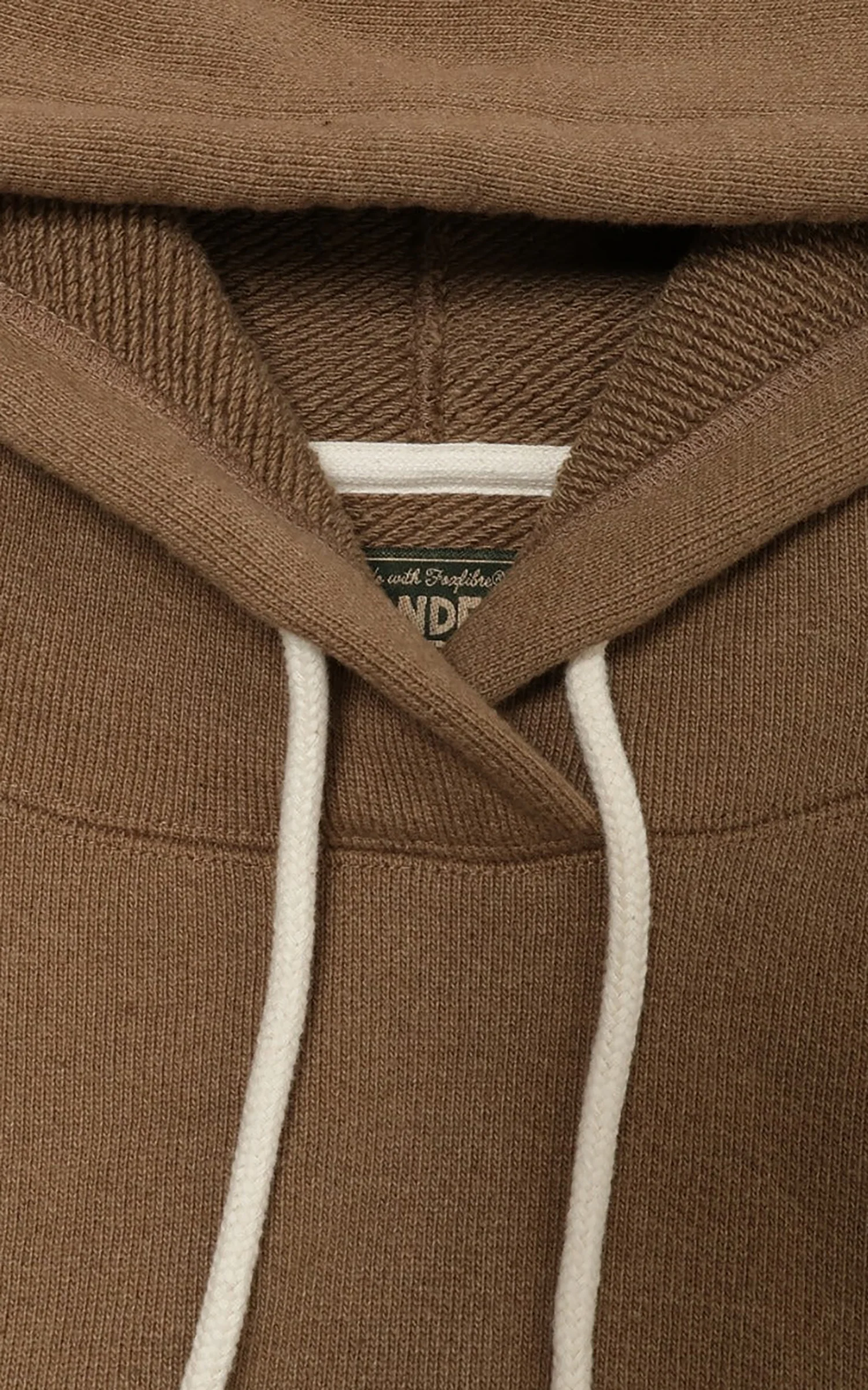 Wonder Looper Pullover Hoodie Double Heavyweight French Terry Iron Mordant Foxfibre® Coyote 80 - Image 3