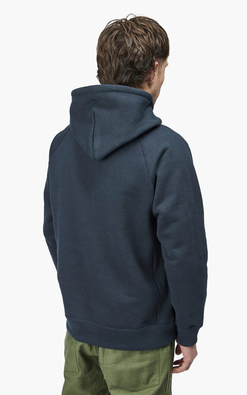 Wonder Looper Pullover Hoodie Double Heavyweight French Terry Navy - Image 4