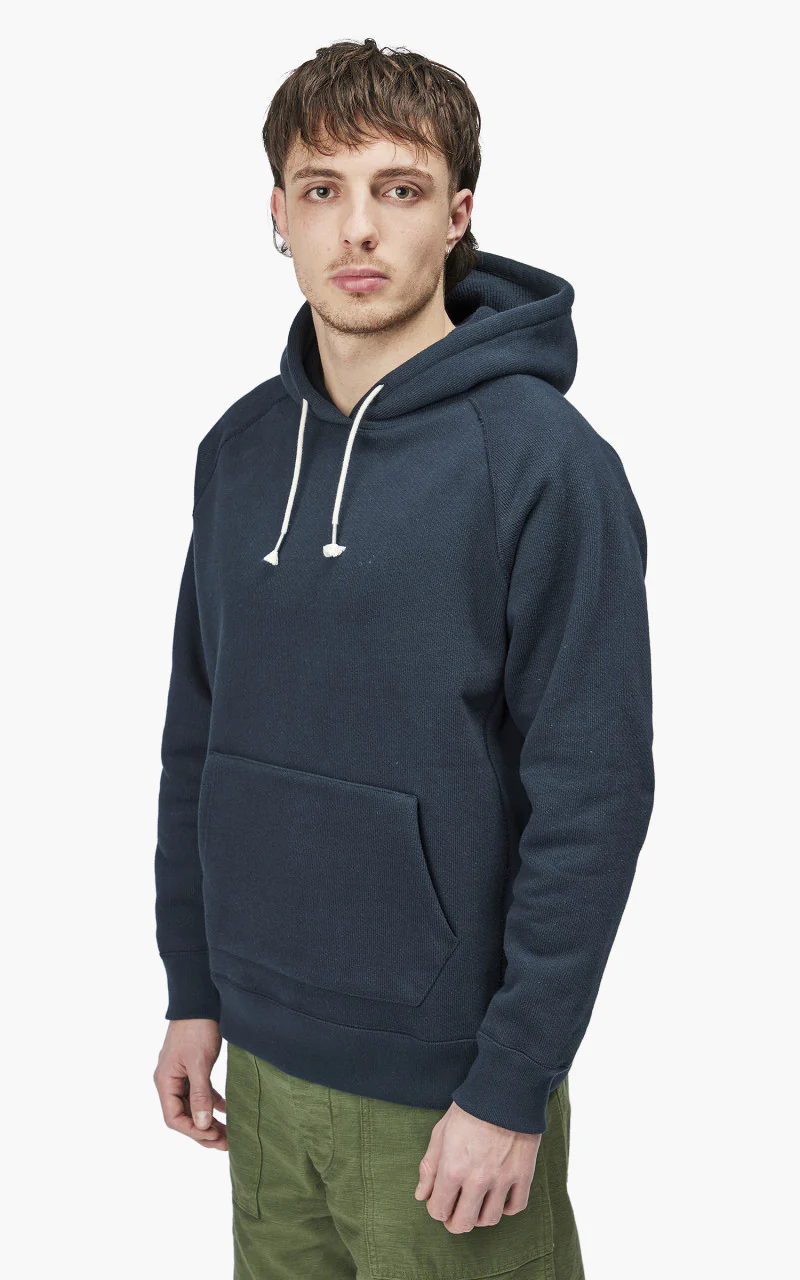 Wonder Looper Pullover Hoodie Double Heavyweight French Terry Navy - Image 5