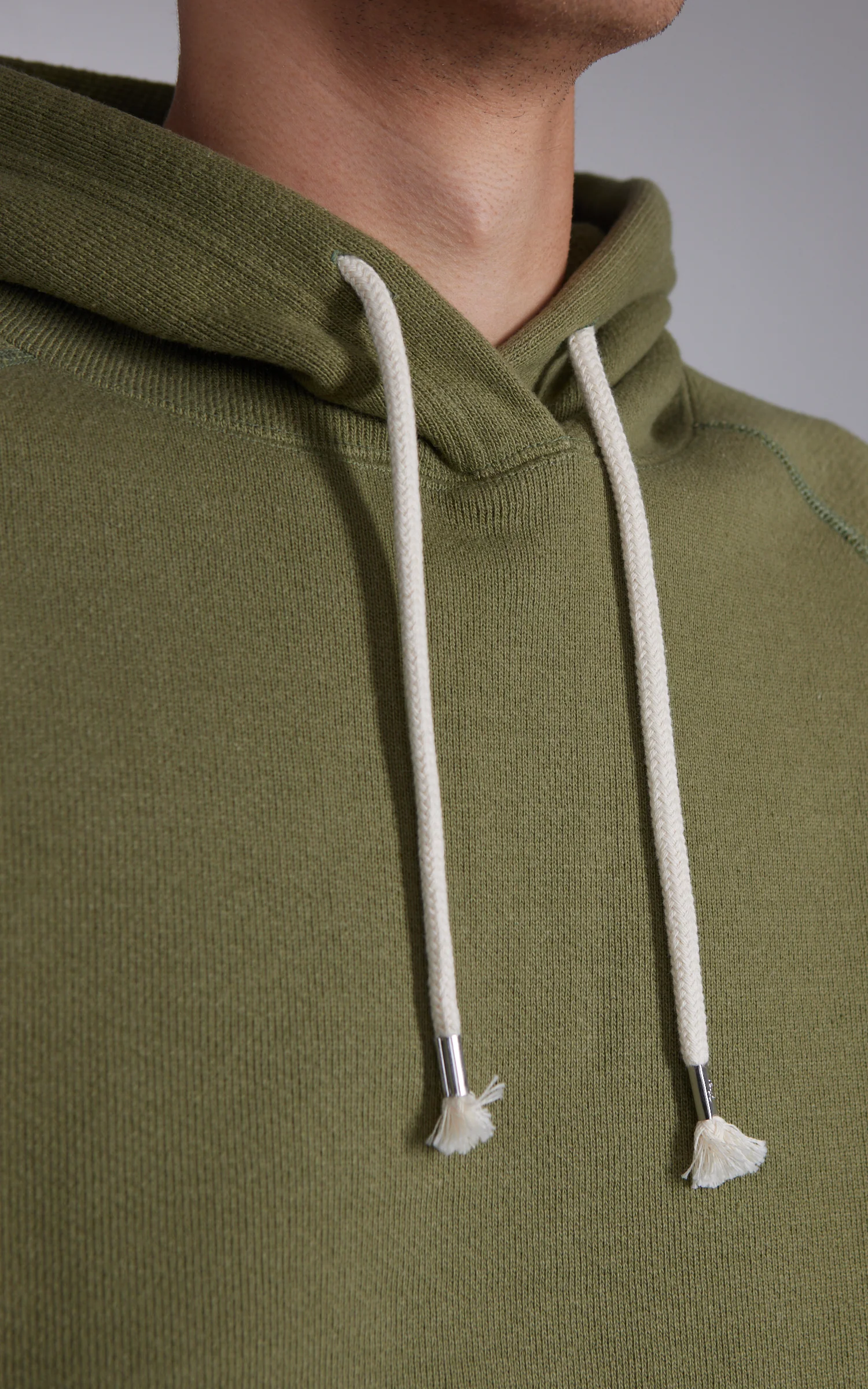 Wonder Looper Pullover Hoodie Double Heavyweight French Terry Sage - Image 6
