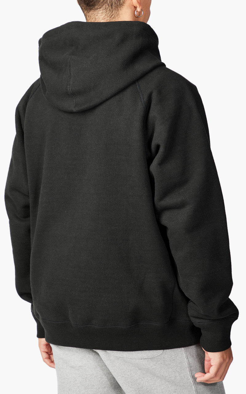 Wonder Looper Pullover Hoodie Double Heavyweight French Terry Sumi Black - Image 5