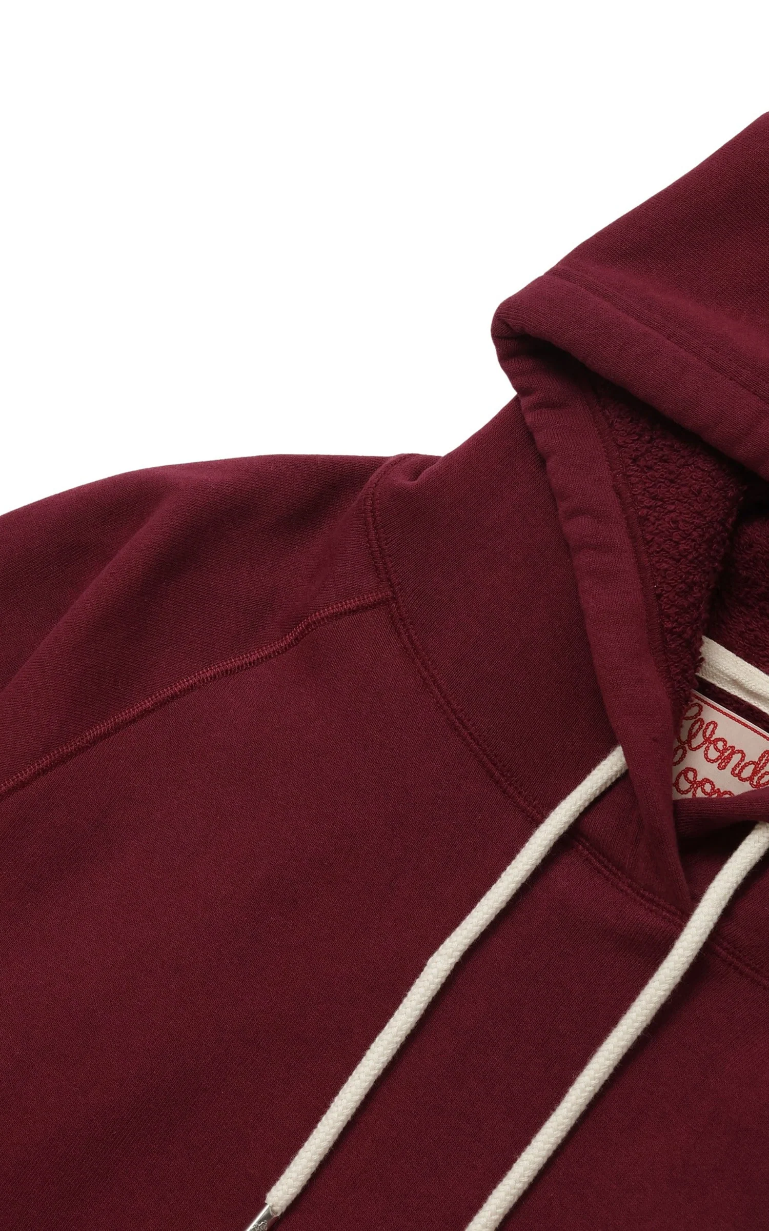 Wonder Looper Pullover Hoodie Super Looper French Terry Burgundy - Image 9