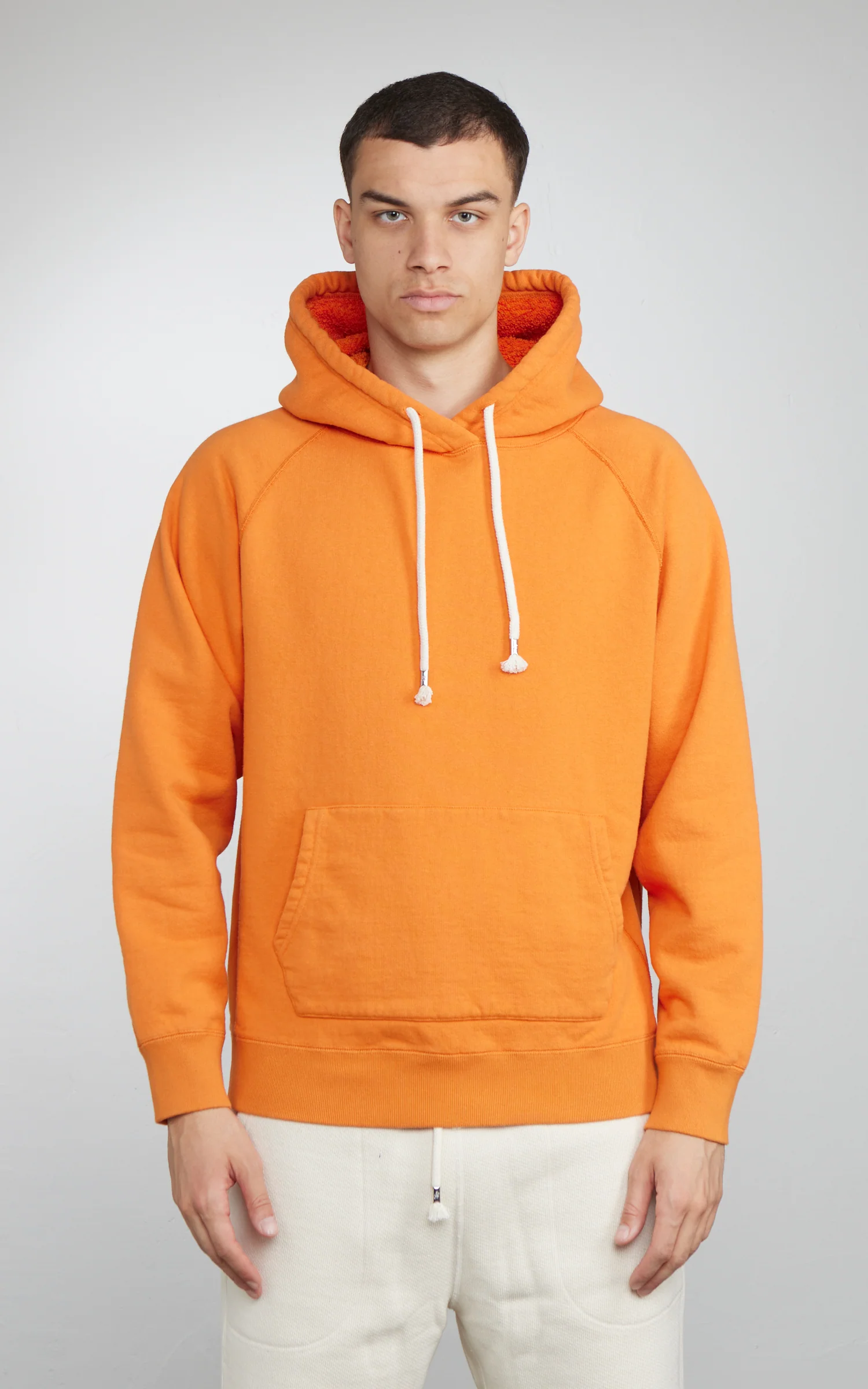 Wonder Looper Pullover Hoodie Super Looper French Terry Orange - Image 2