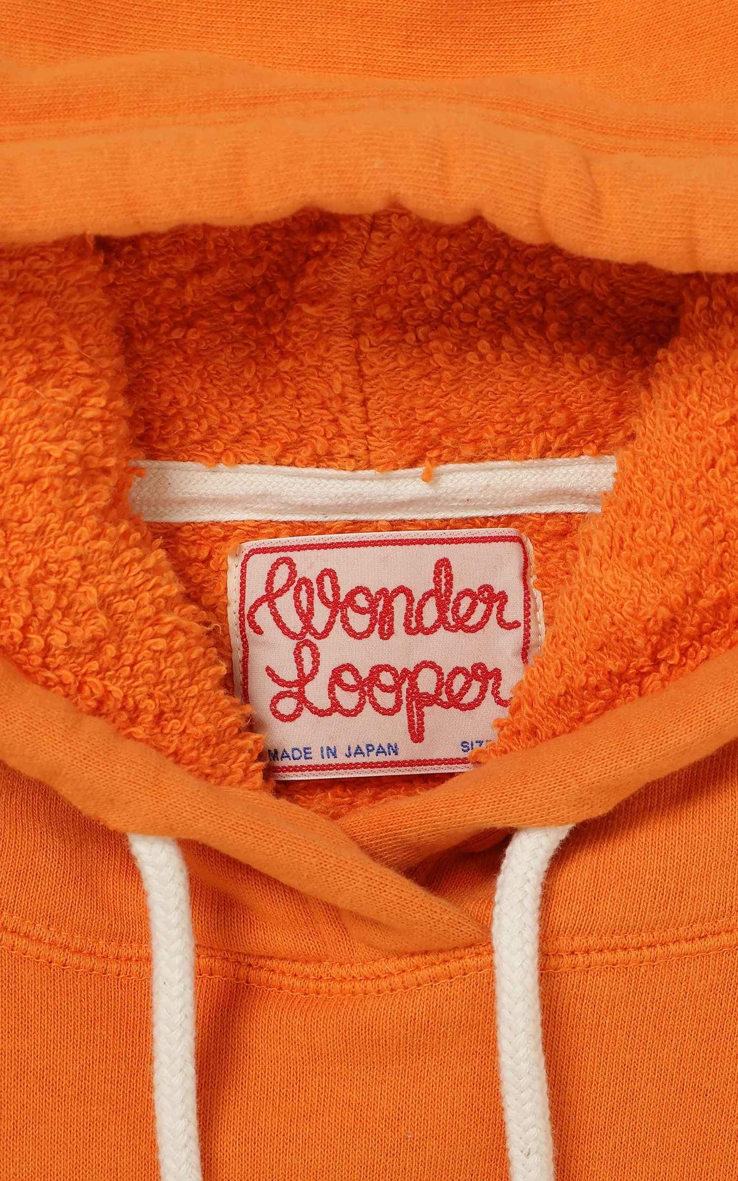 Wonder Looper Pullover Hoodie Super Looper French Terry Orange - Image 5