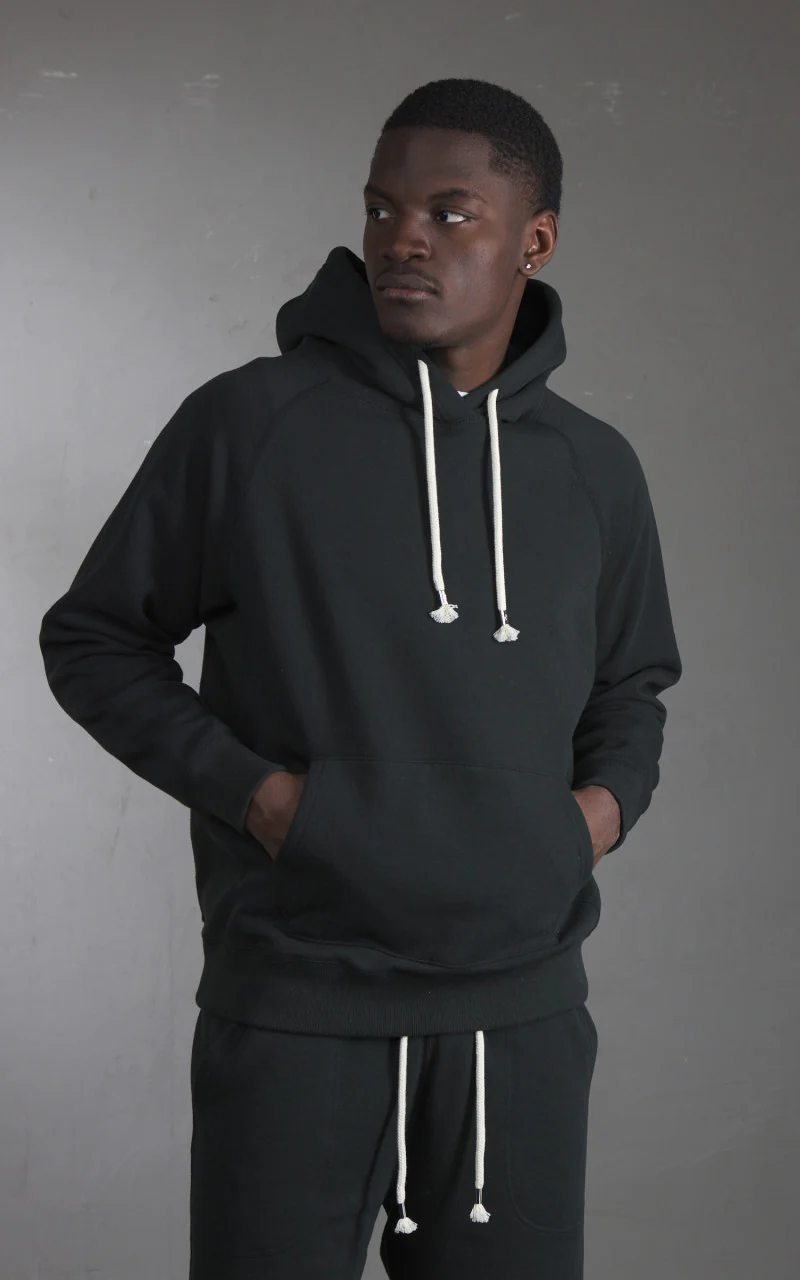 Wonder Looper Pullover Hoodie Super Looper French Terry Sumi Black - Image 4