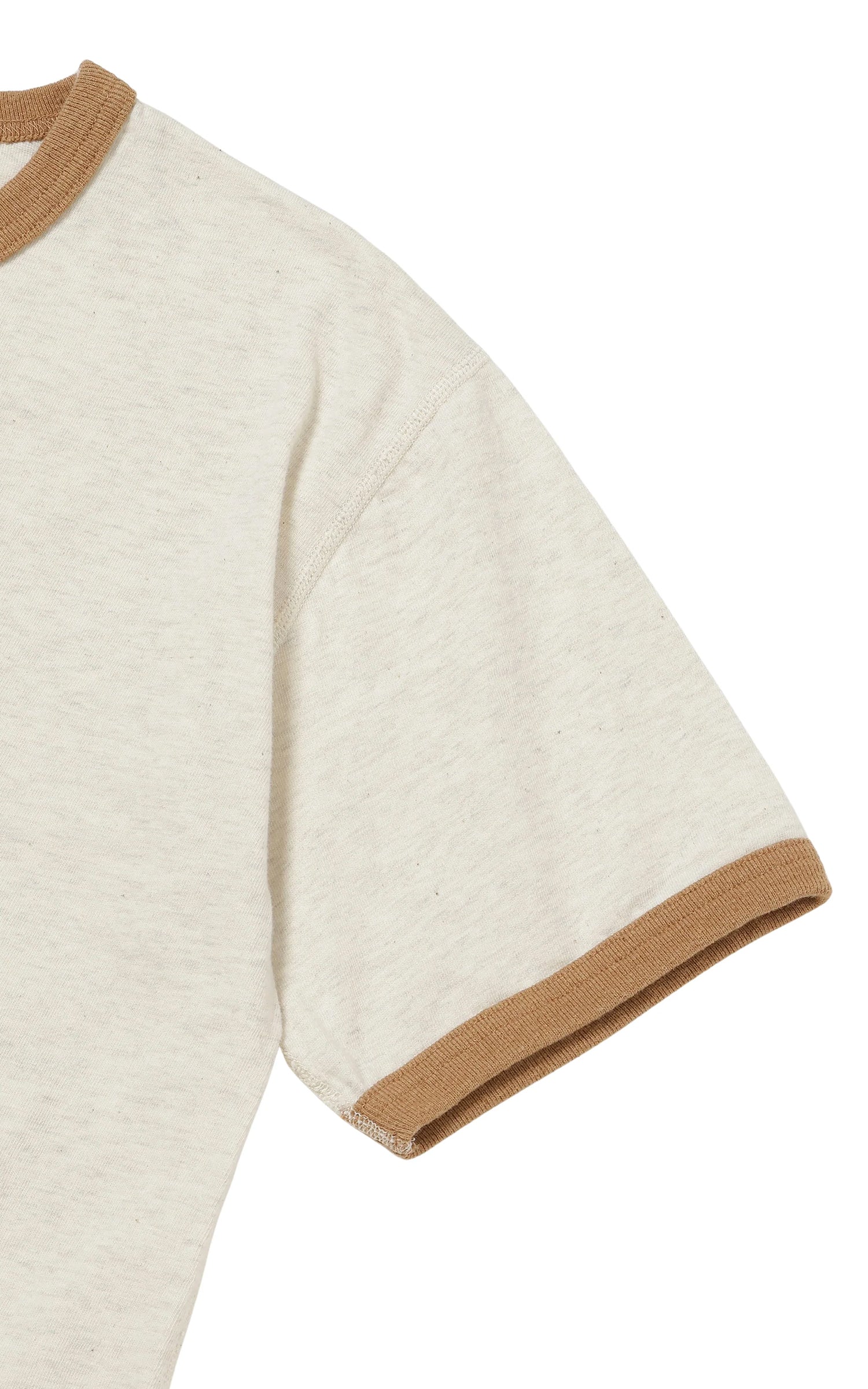 Wonder Looper Recycled Cotton Foxfibre® Ringer T Sand - Image 7