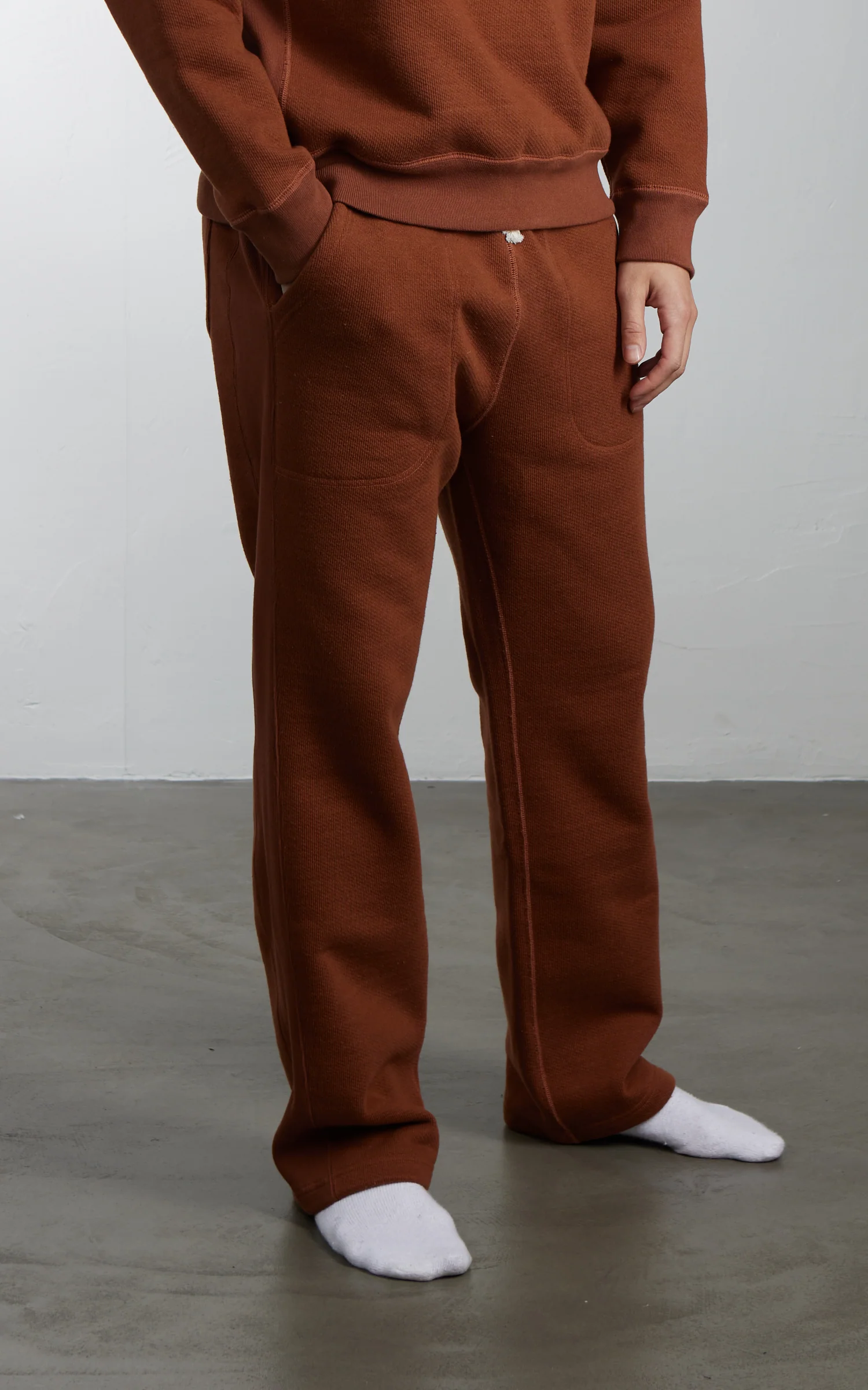 Wonder Looper Sweatpant Double Heavyweight French Terry Rust - Image 4