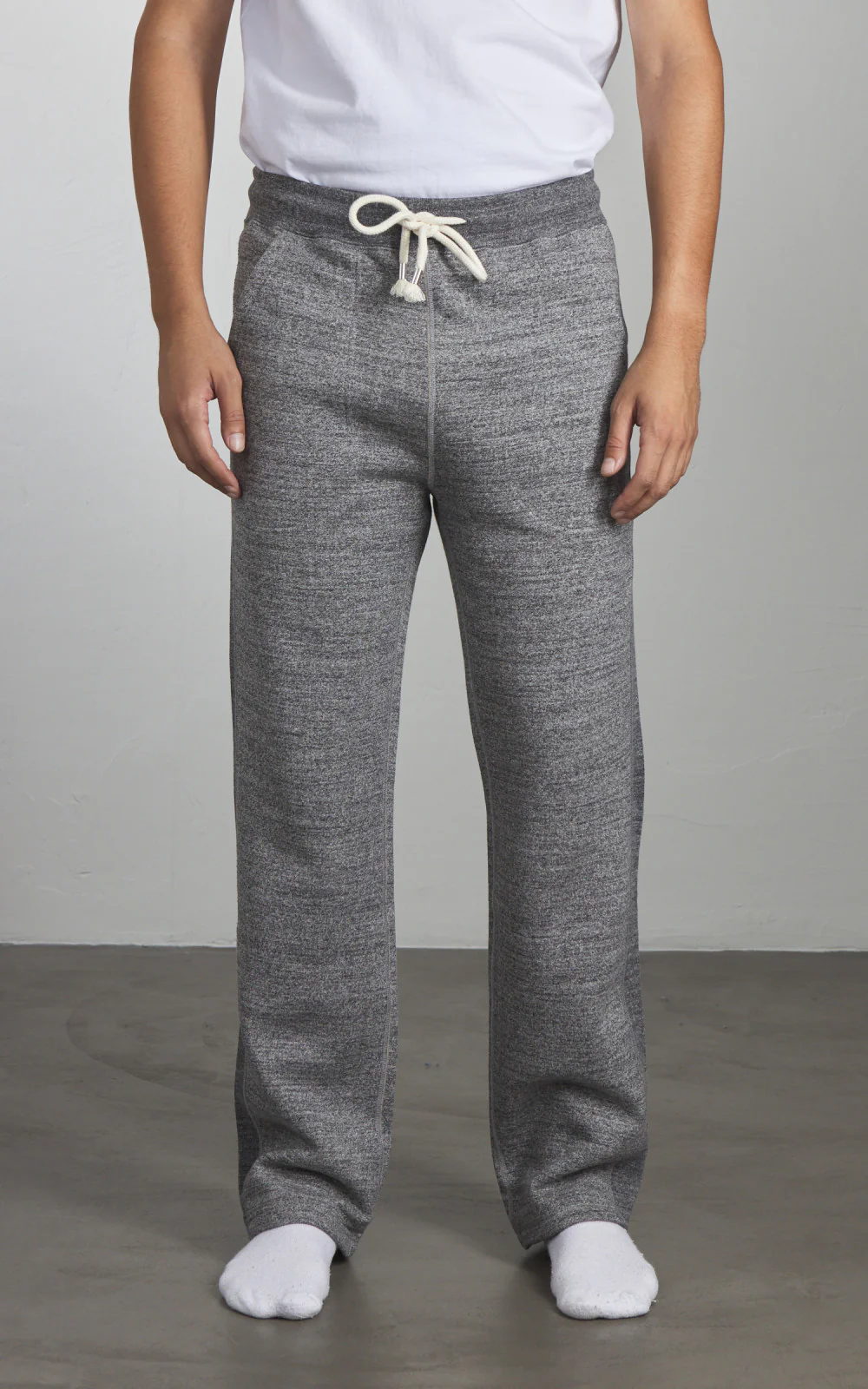 Wonder Looper Sweatpants Fleeced Fleeced Foxfibre® Charcoal - Image 2
