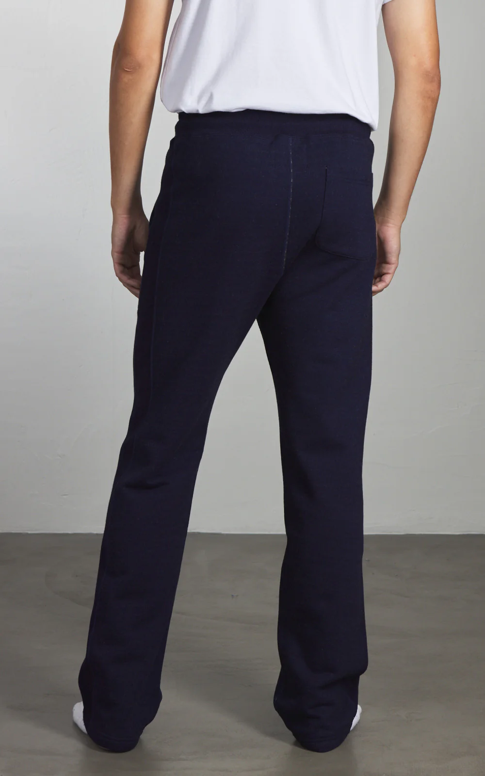 Wonder Looper Sweatpants Real Indigo Blanket Striped French Terry Indigo - Image 4