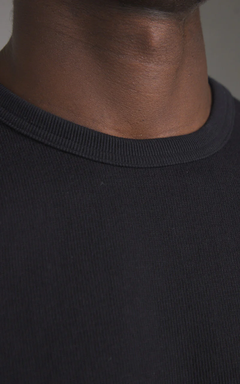 Wonder Looper Triple Heavyweight Tsuriami Crewneck T-Shirt Black - Image 4