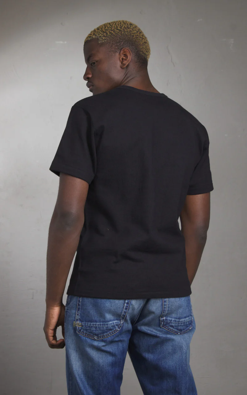Wonder Looper Triple Heavyweight Tsuriami Crewneck T-Shirt Black - Image 5