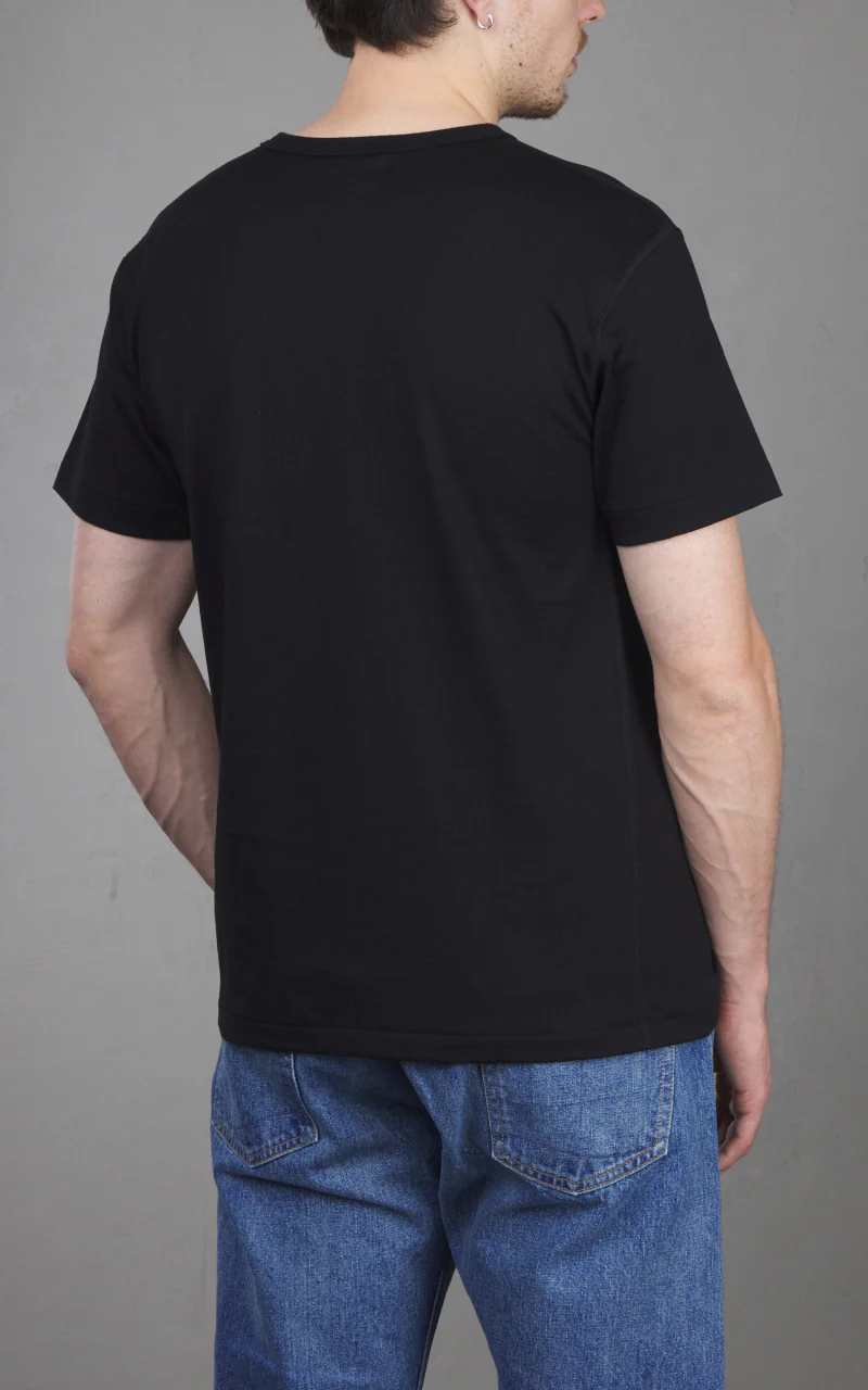 Wonder Looper Ultimate Pima Tsuriami T-Shirt Black - Image 4