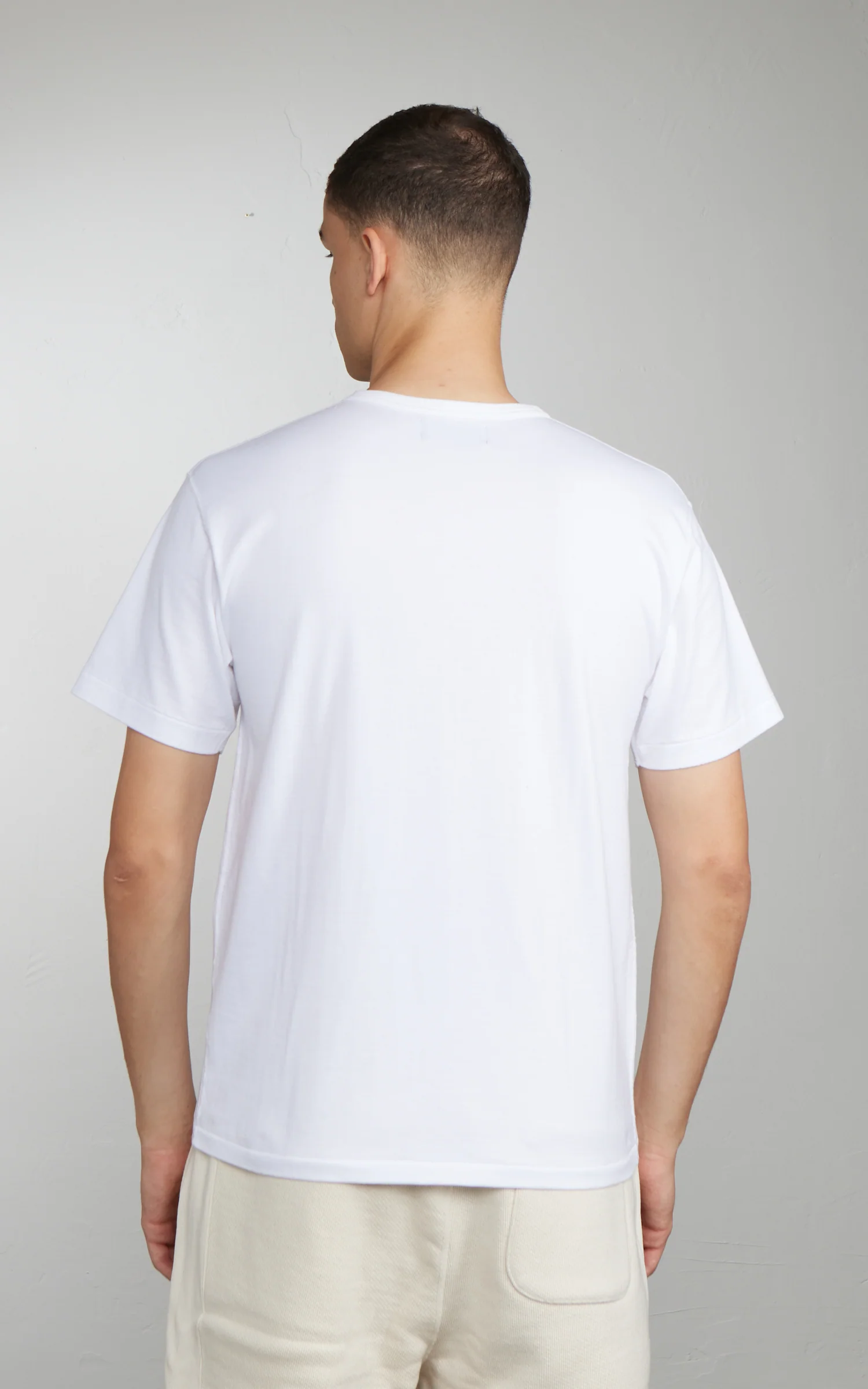 Wonder Looper Ultimate Pima Tsuriami T-Shirt White - Image 3