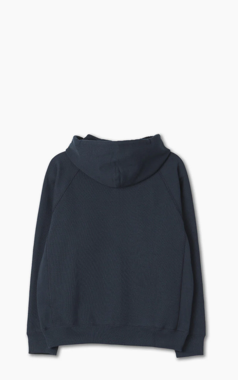 Wonder Looper Zip Hoodie Double Heavyweight French Terry Navy - Image 3