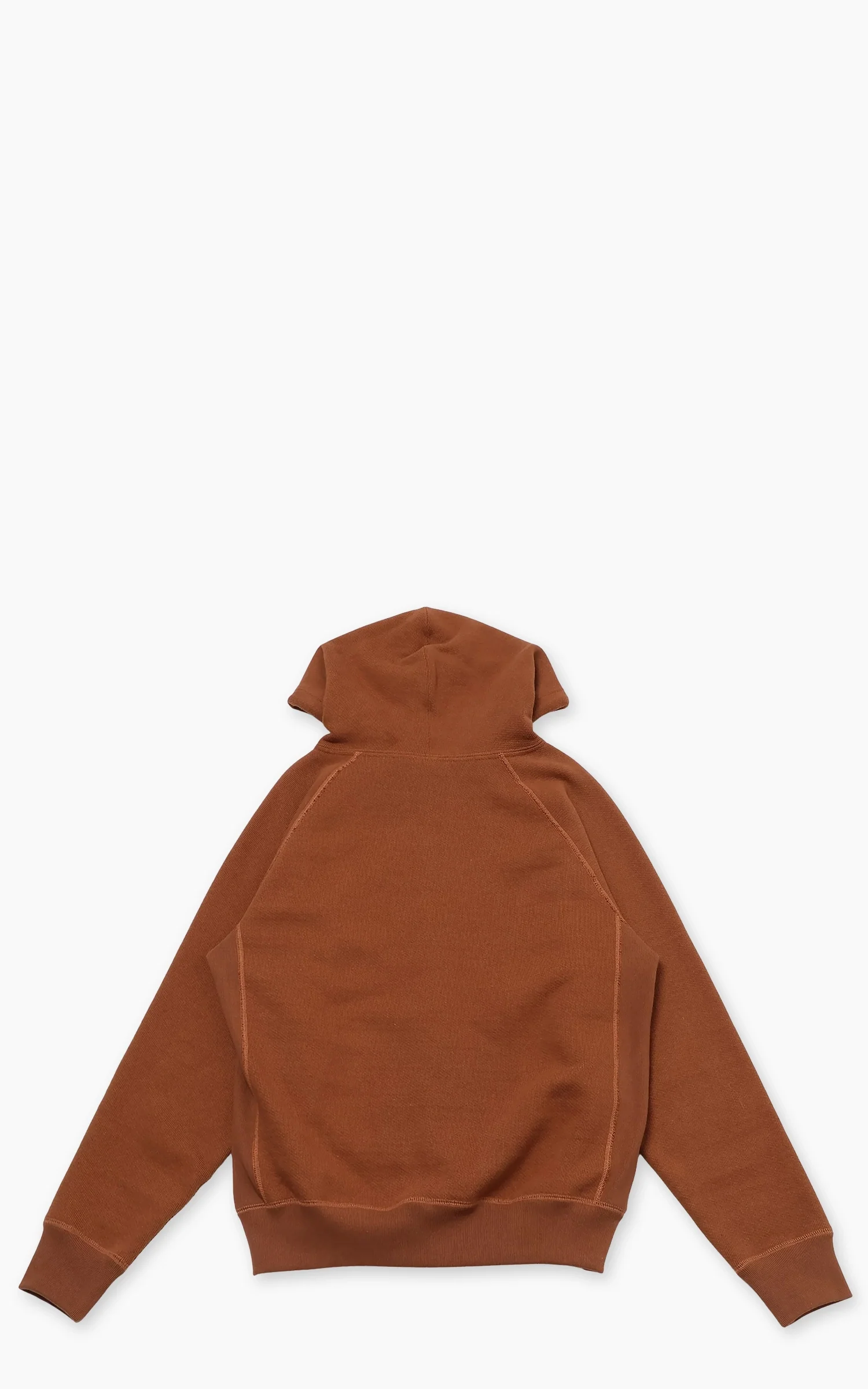 Wonder Looper Zip Hoodie Double Heavyweight French Terry Rust - Image 3