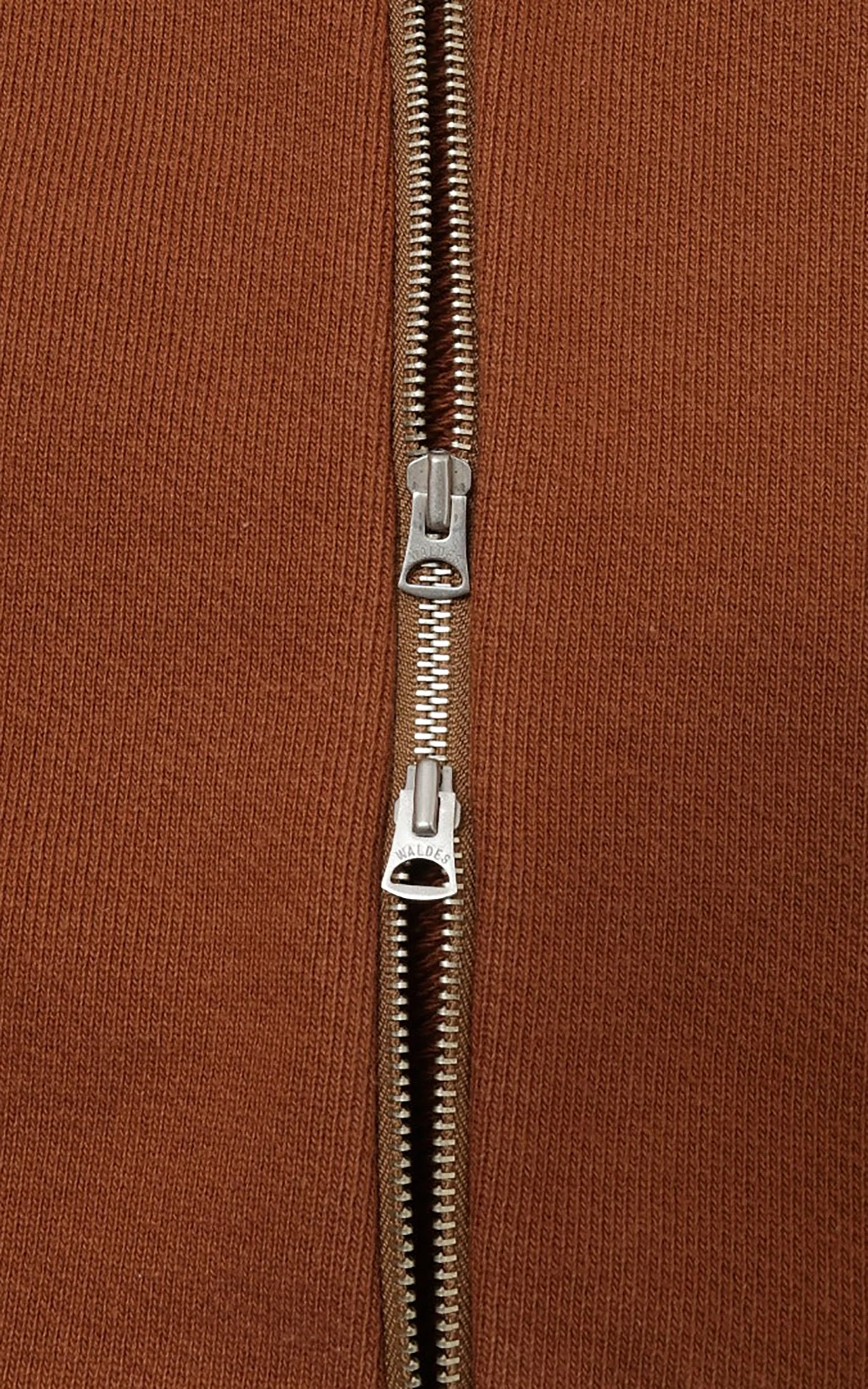 Wonder Looper Zip Hoodie Double Heavyweight French Terry Rust - Image 8