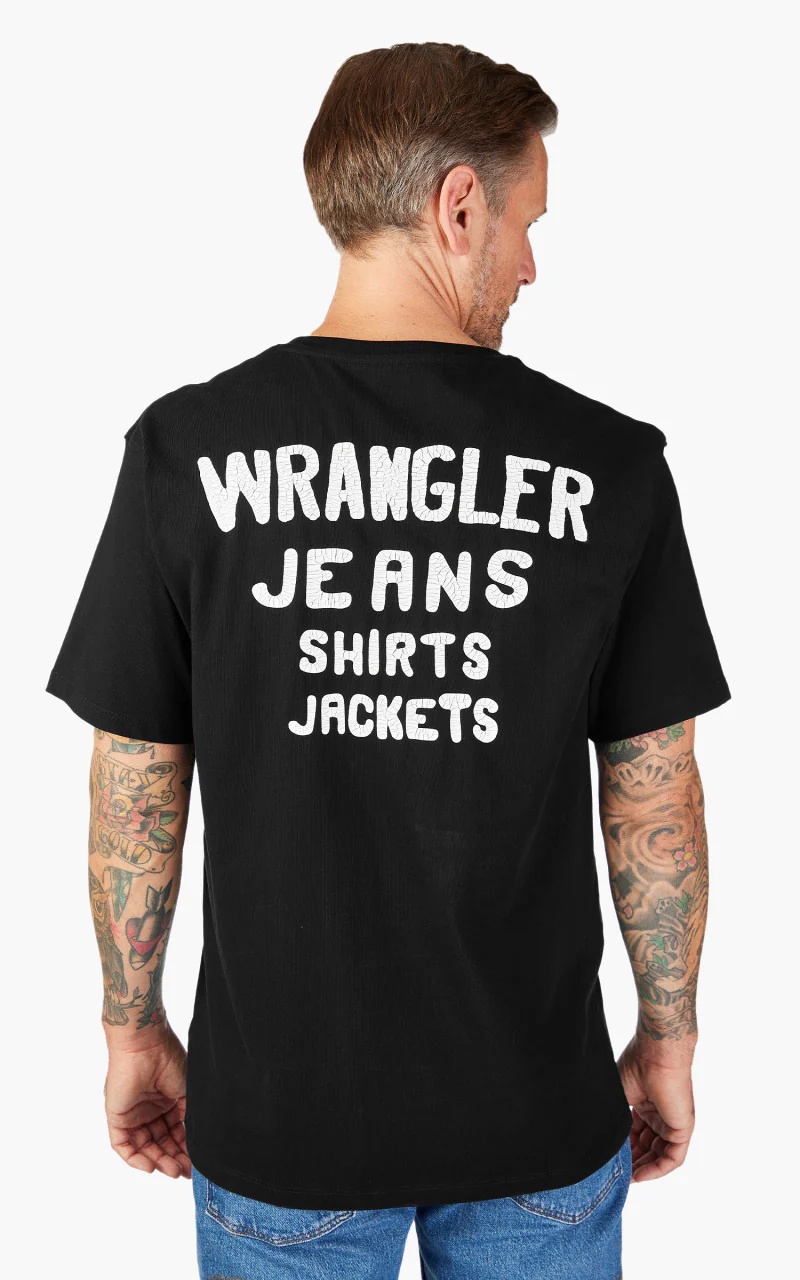 Wrangler Branded Tee Black - Image 6