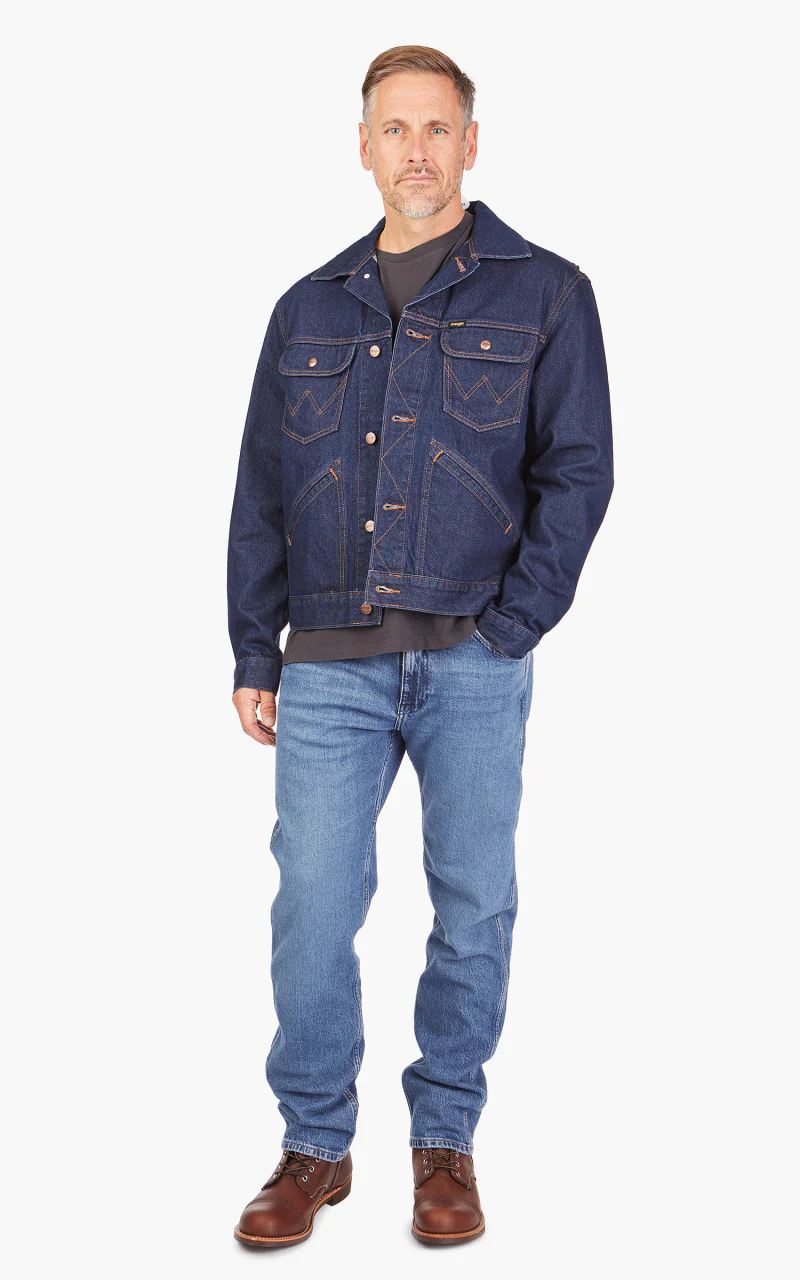 Wrangler Indigood Icons 124MJ Western Jacket Rinse - Image 2