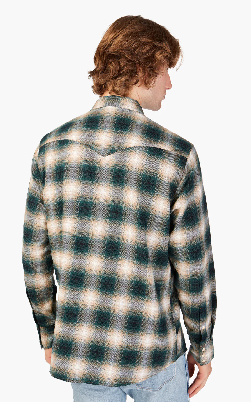 Wrangler L/S Western Shirt Dark Matcha - Image 7
