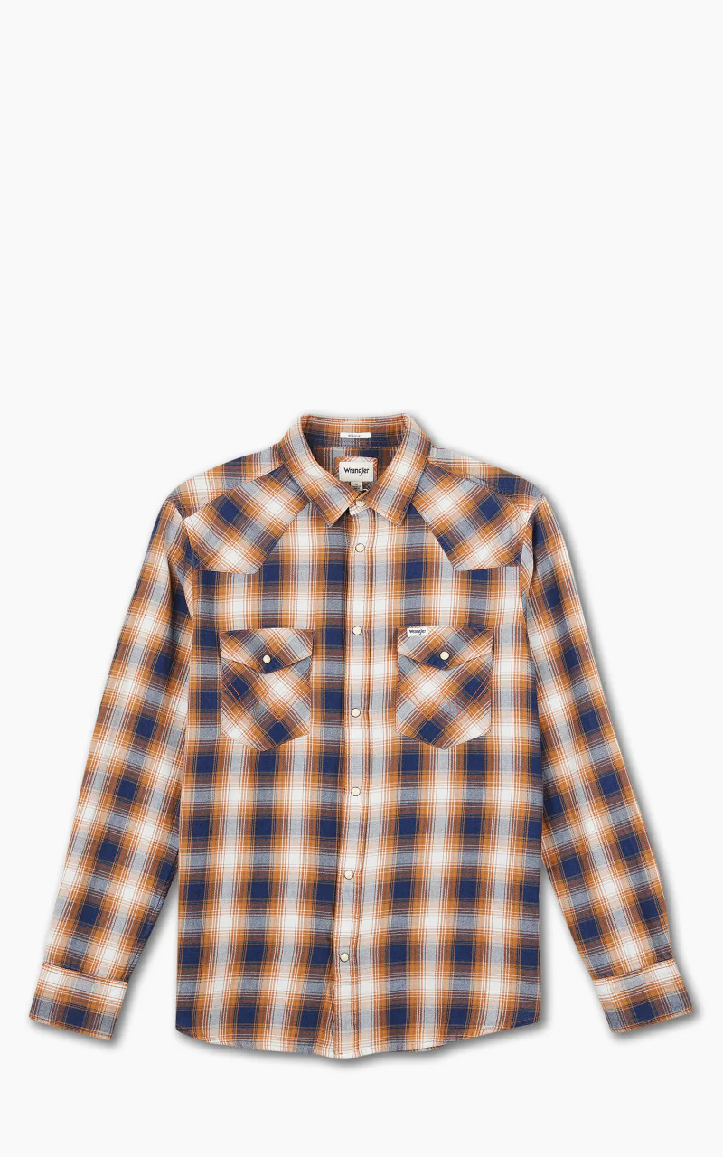 Wrangler L/S Western Shirt Golden Oak - Image 8
