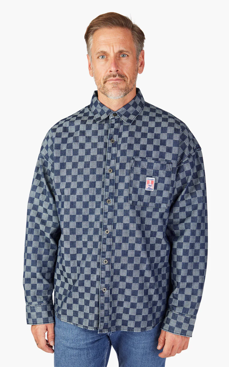 Wrangler Overshirt Dark Indigo - Image 4