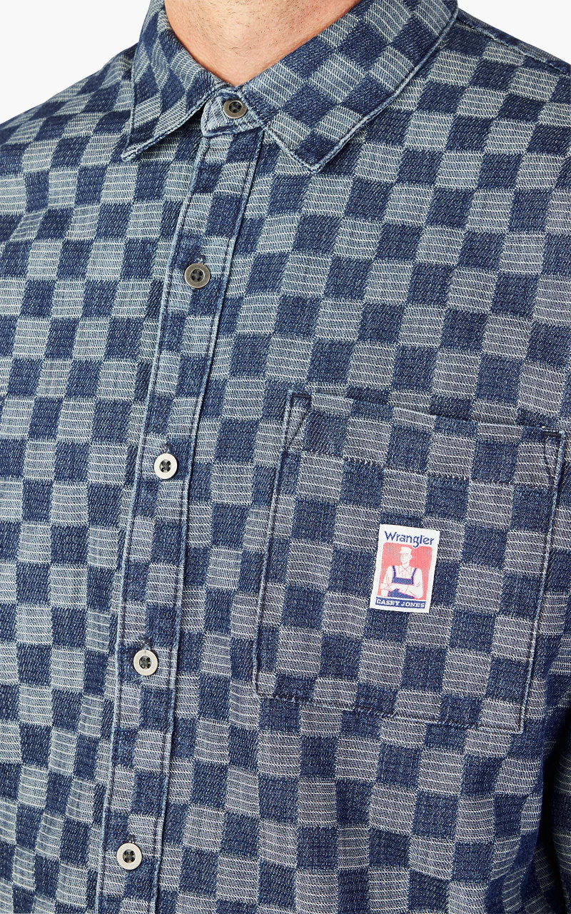 Wrangler Overshirt Dark Indigo - Image 5