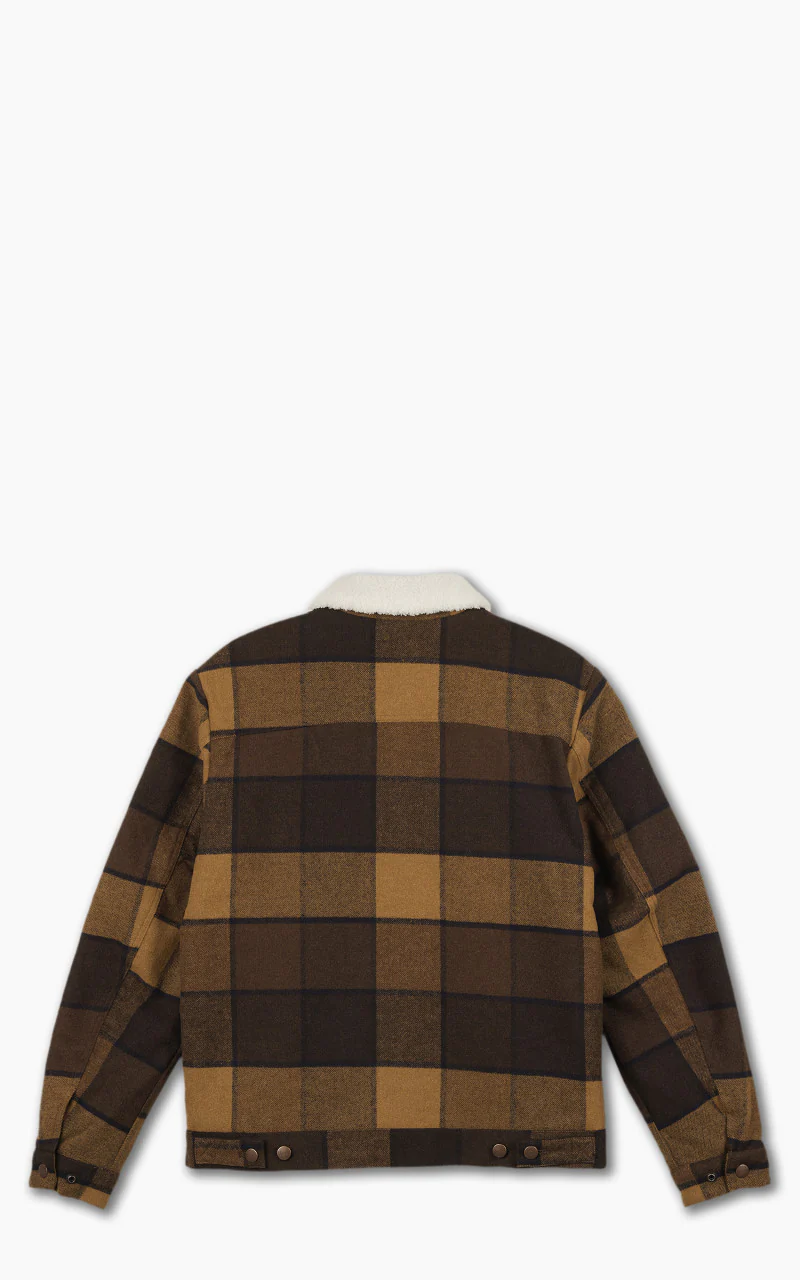 Wrangler Wool Trucker Jacket Yellow Check - Image 3