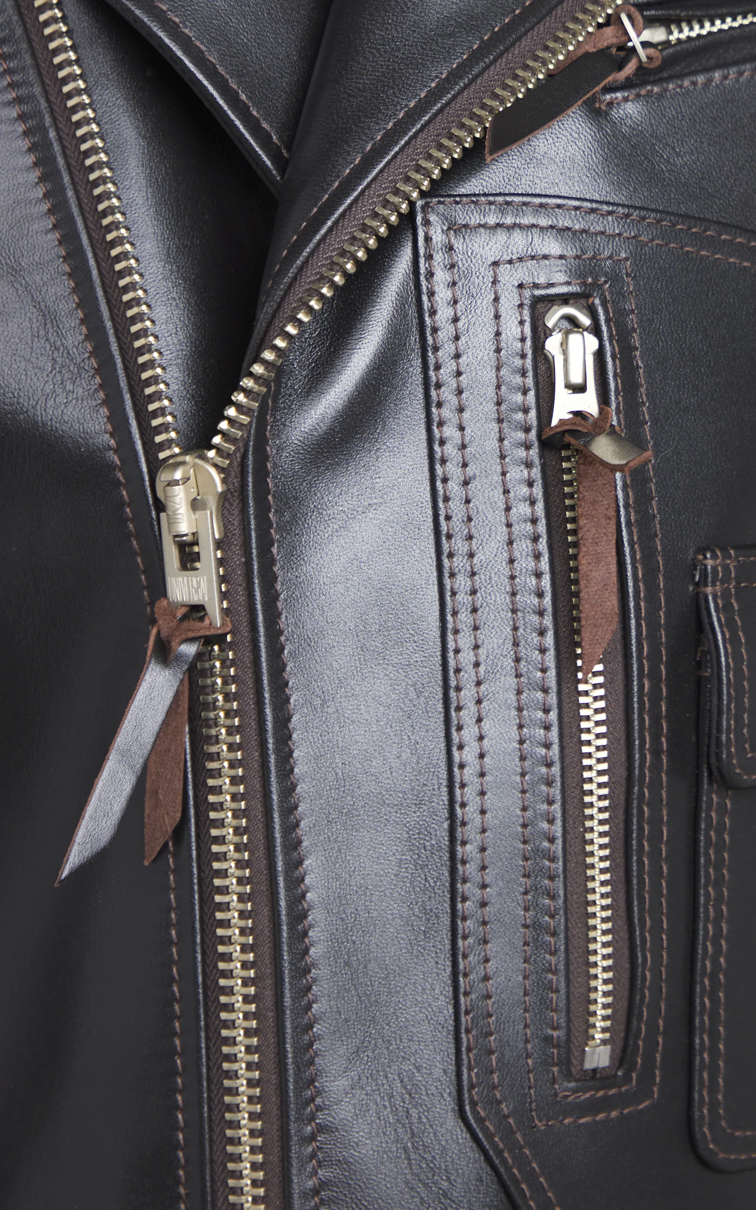 Y'2 Leather HR-55 Horsehide Leather Vintage D-Pocket Double Rider Jacket - Image 5