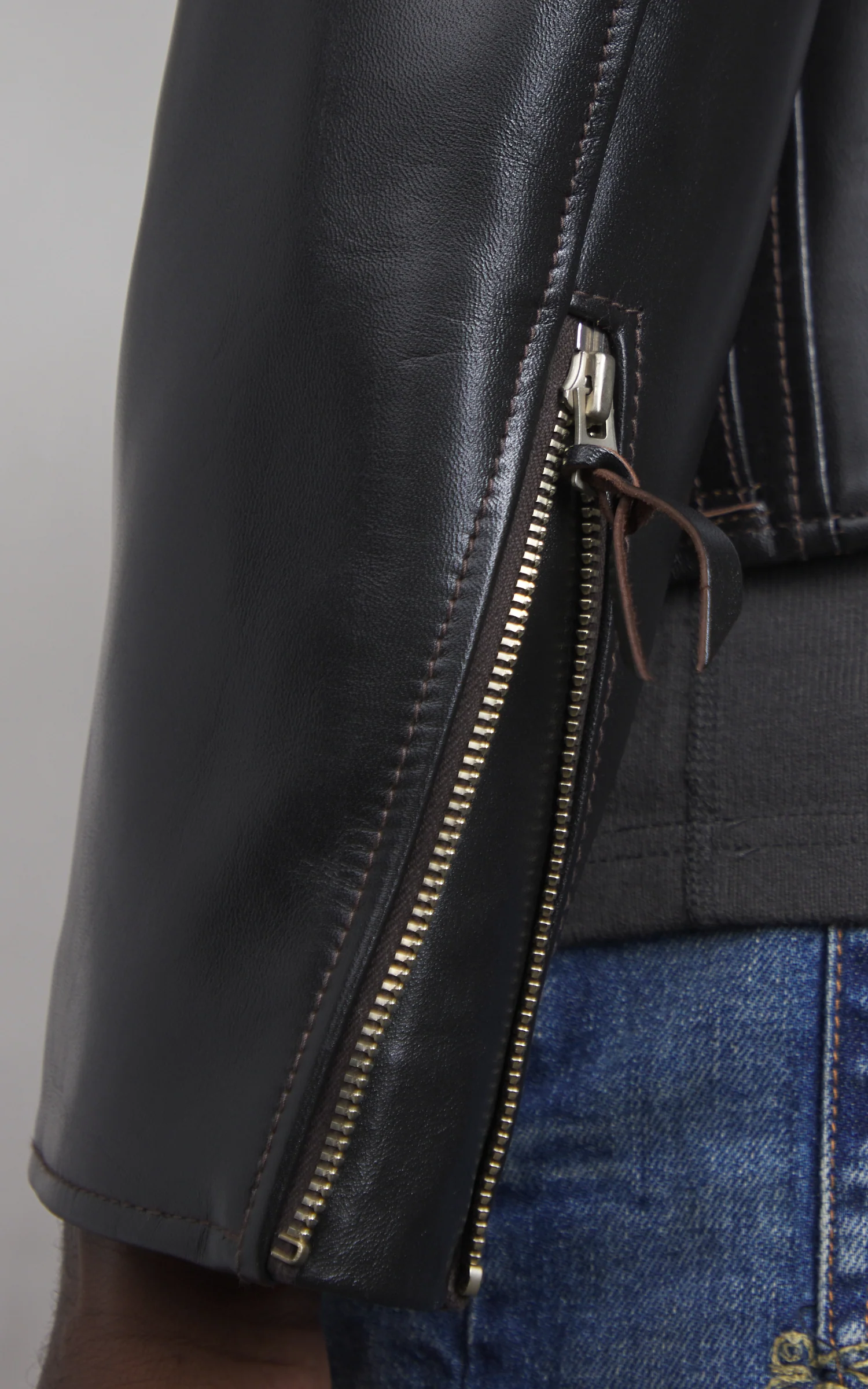 Y'2 Leather HR-55 Horsehide Leather Vintage D-Pocket Double Rider Jacket - Image 6
