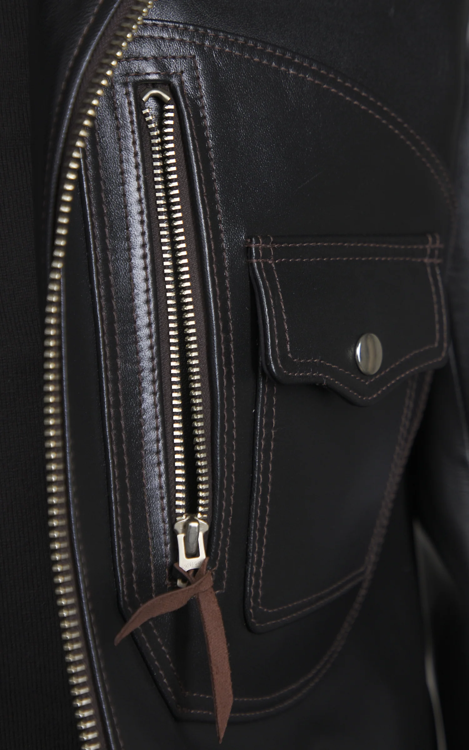 Y'2 Leather HR-55 Horsehide Leather Vintage D-Pocket Double Rider Jacket - Image 8