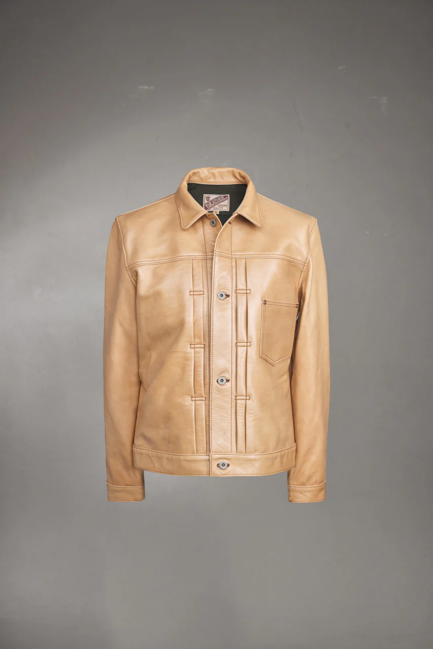 Y'2 Leather KB-140-T Horsehide Type I Leather Jacket Persimmon Dyed Kakishibu - Image 15